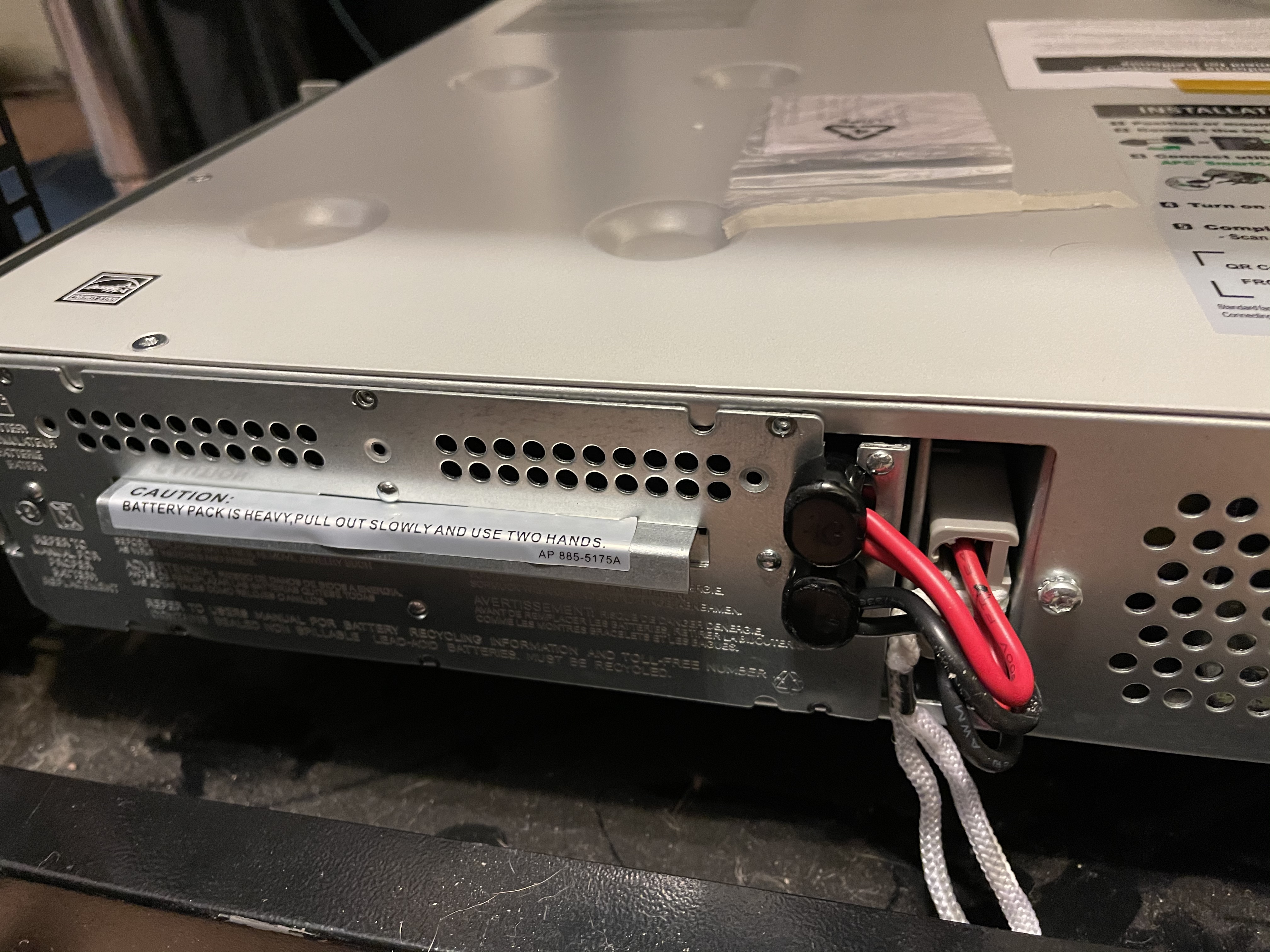 APC Smart-UPS 1500VA/900W Rackmount UPS, Line Interactive, SMC1500-2UC | Rack UPS for servers, storage, network closets. 120V, Six (6) NEMA 5-15R Outlets, AVR, LCD customer photo 1