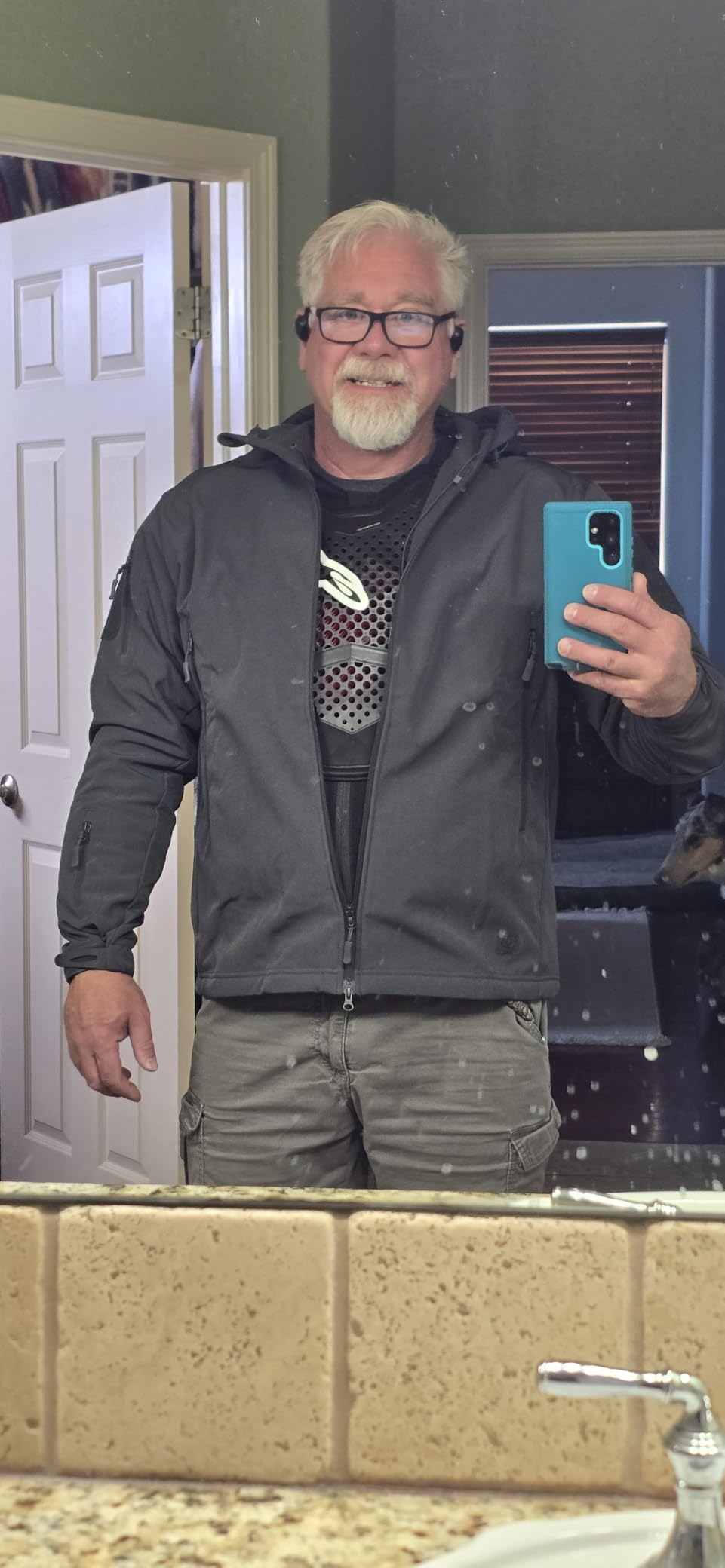 TACVASEN Men's Tactical Fleece SoftShell Jacket Waterproof Winter Coat | Breathable,windproof | Multi-pockets,adjustable hood | Ideal for rain,hiking,snow,ski customer photo 1