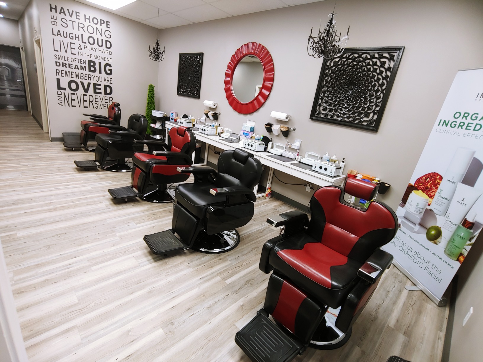 Artist hand Professional Barber Chair, All Purpose Reclining Salon Chair | Heavy Duty Hydraulic Pump, Multi-functional, 360 Degree Swivel, Adjustable Height, Spa Beauty Equipment for Barbershop, Home customer photo 2