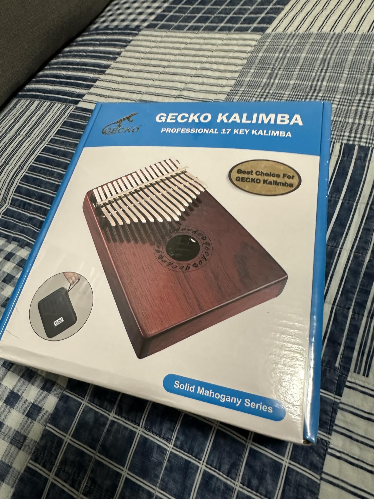 GECKO Kalimba 17 Keys Thumb Piano with Waterproof Protective Box, Tune Hammer and Study Instruction customer photo 1