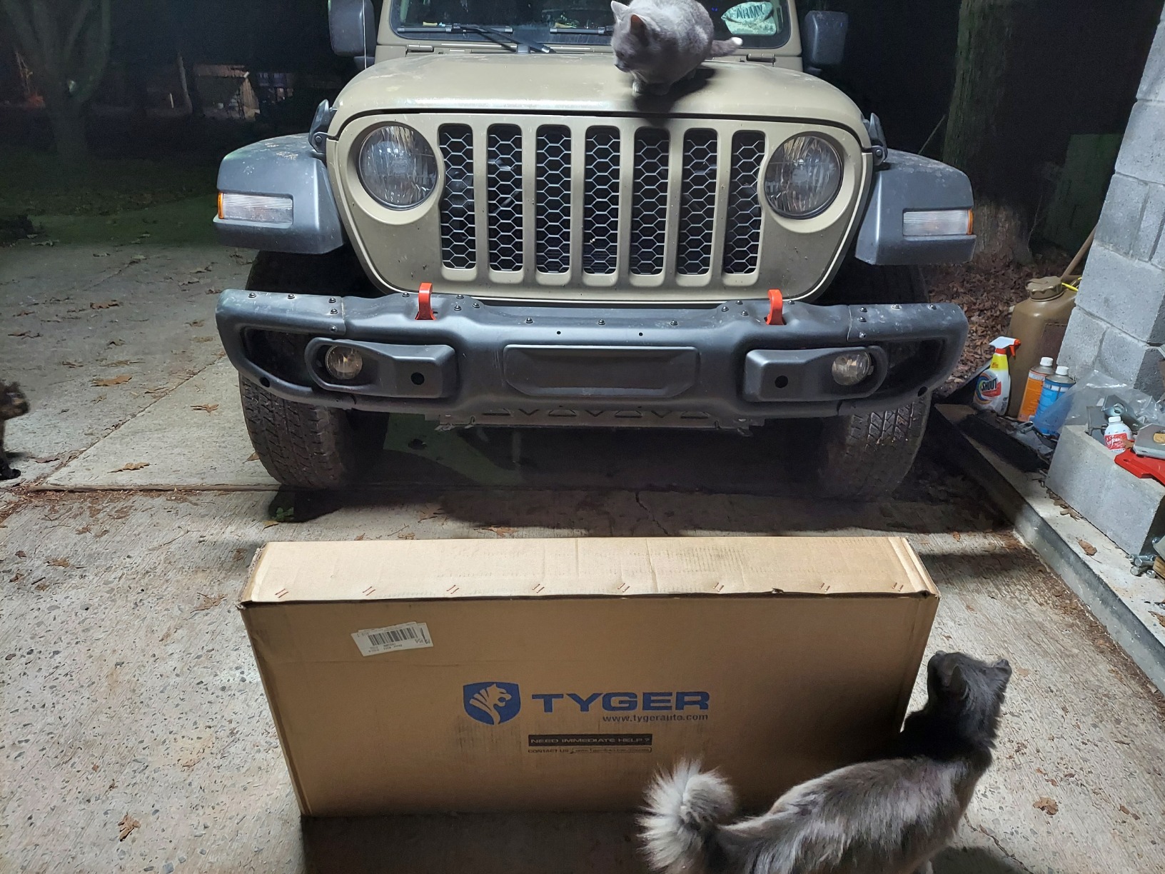 Tyger Auto TG-GD6J60468 Front Bumper Guard Compatible with 2018-2026 Jeep Wrangler JL (Not fit 21-24 V8 Engine); 2020-2026 Jeep Gladiator (Not fit Mojave) | Textured Black | Light Mount | Bull Bar customer photo 1