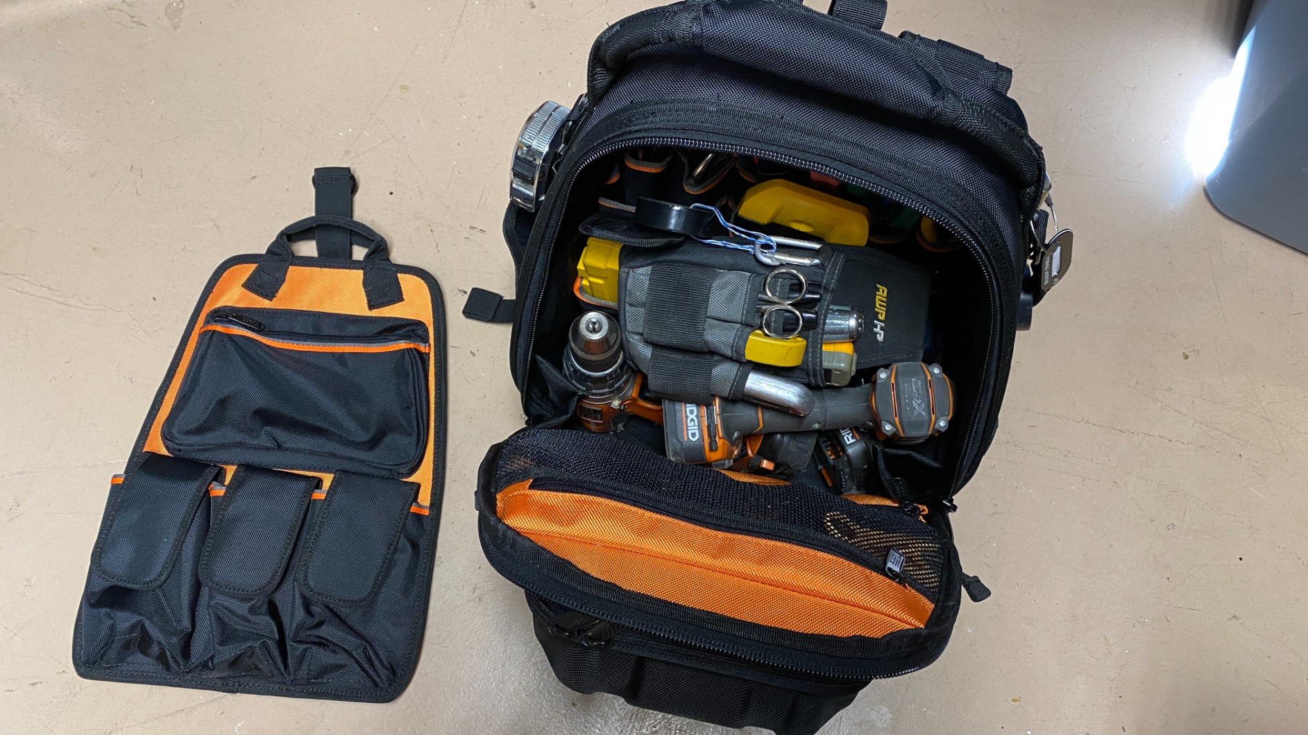 Klein Tools 55485 Tool Bag Backpack, Durable Electrician Backpack with 48 Pockets for Hand Tools, Waterproof Bottom, Removable Carrier customer photo 1