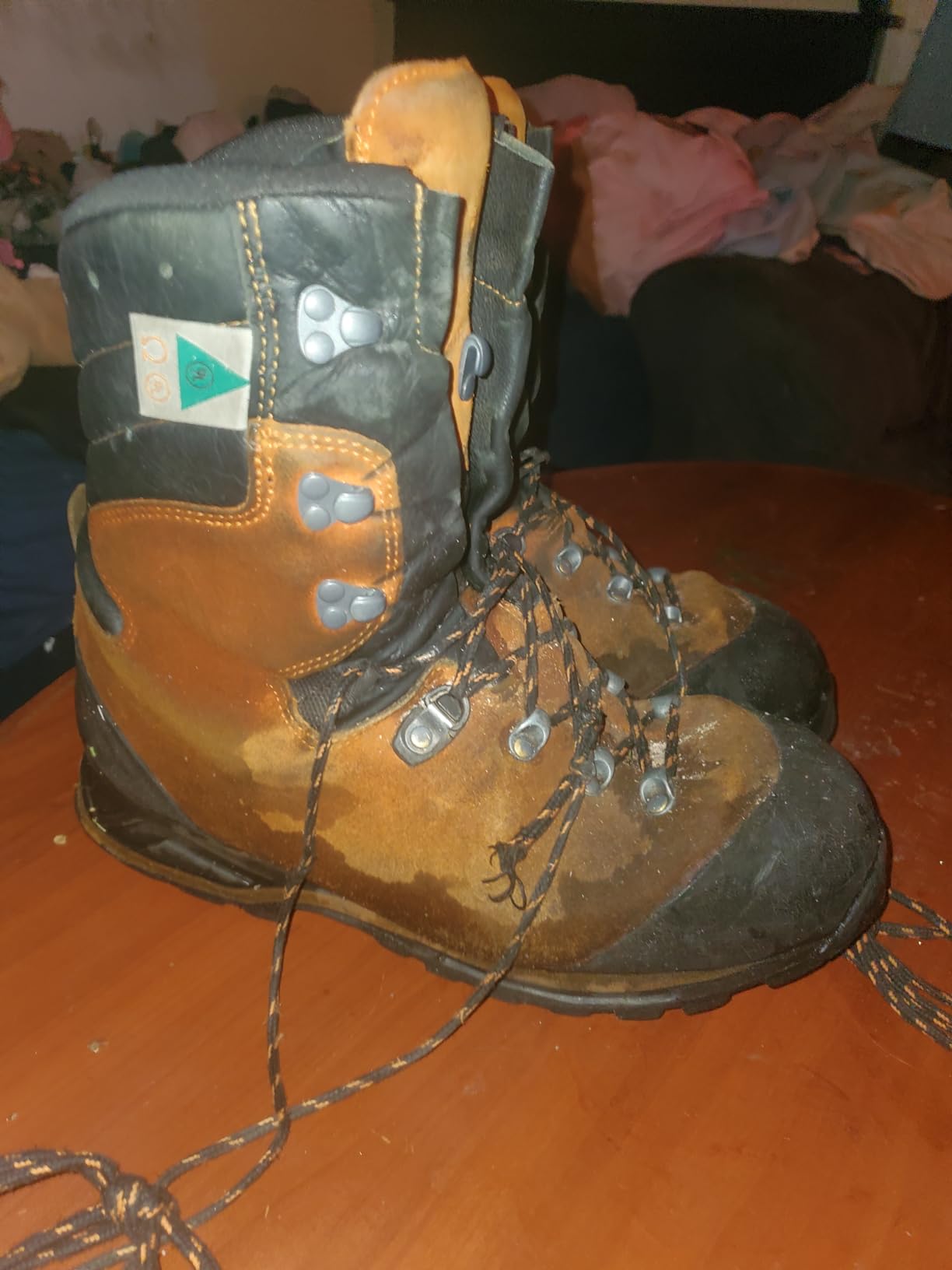 HAIX Protector Prime Mens Orange Steel Toe EH PR WP 9 In Boot customer photo 2