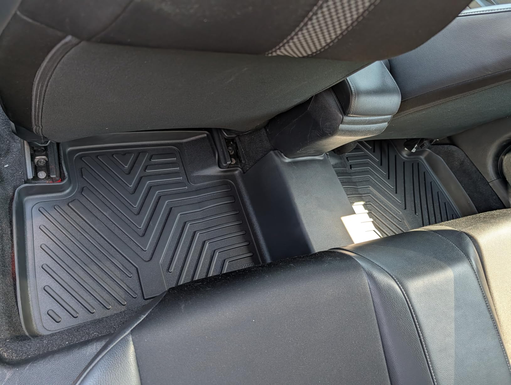 YITAMOTOR Floor Mats Compatible with Honda Accord, Custom fit for 2013-2017 Accord Sedans, 1st & 2nd Row All Weather Black customer photo 1