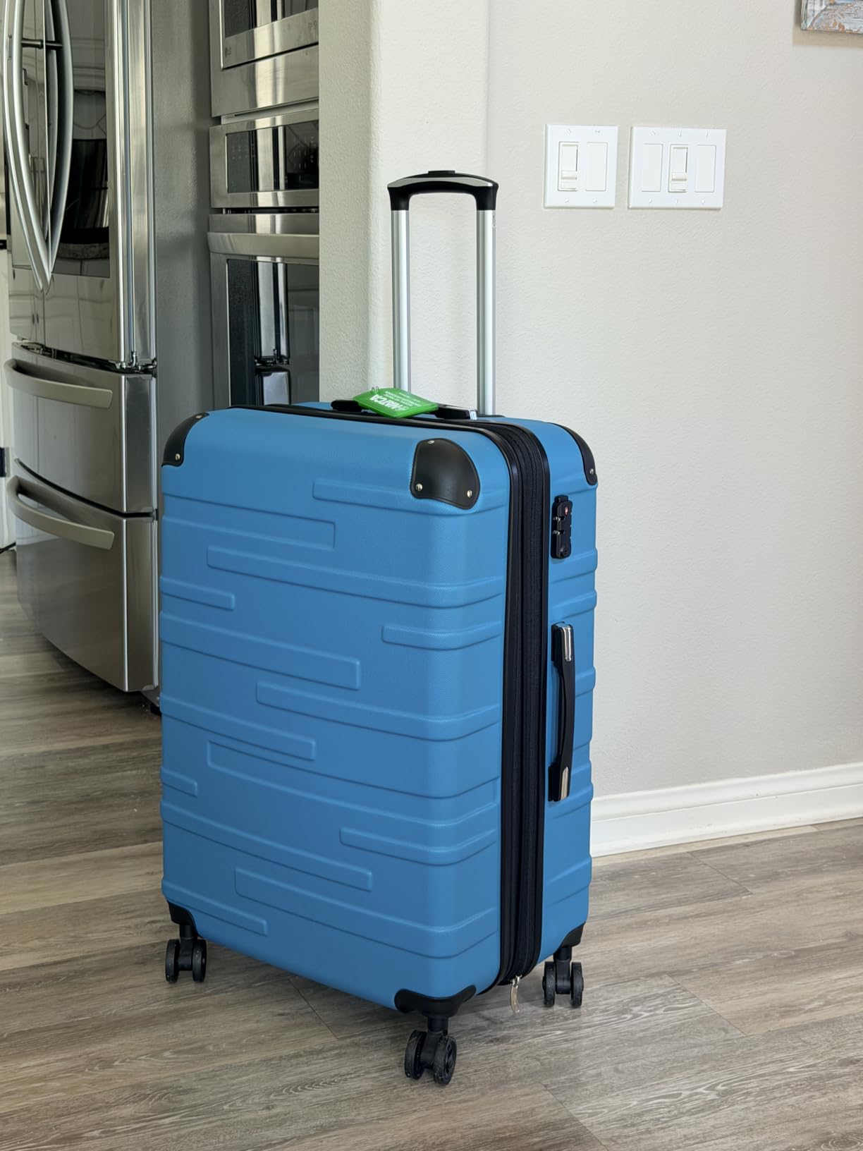 Coolife Hardside Luggage 3 Piece Set, Lake Blue customer photo 1