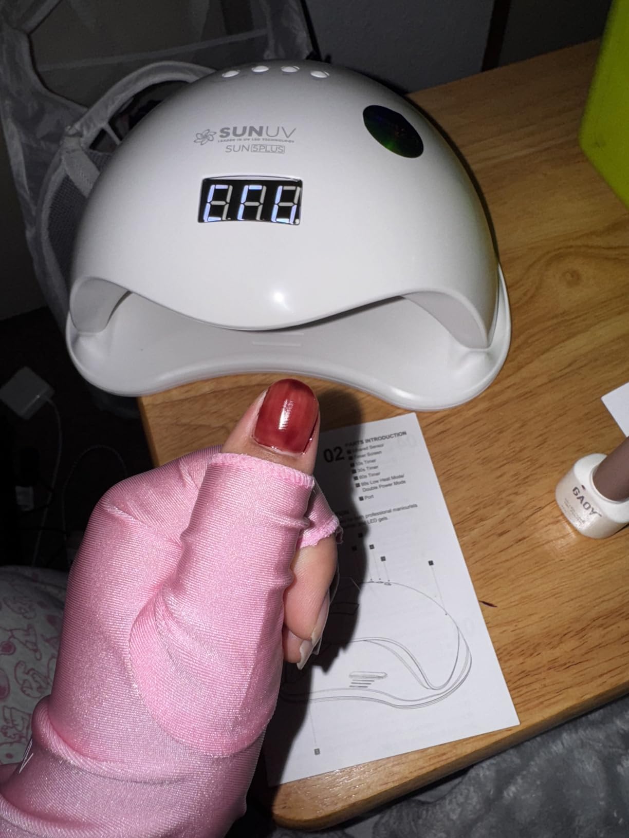 SUNUV SUN5Plus UV LED Nail Lamp, UV LED Nail Polish Dryer Professional Gel Machine for Manicure and Pedicure with Sensor and 4 Timers customer photo 1