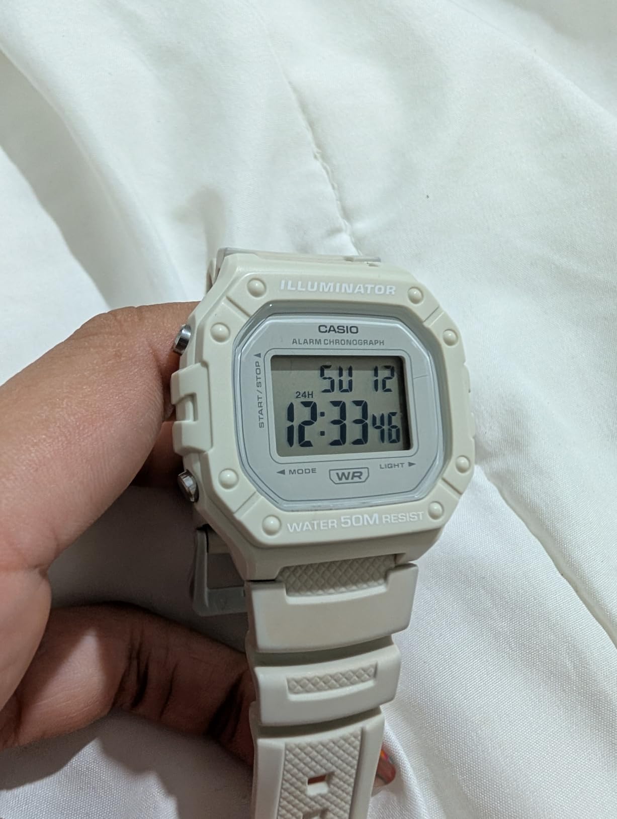 Casio W218H Series Men's Digital Watch - 50M WR, 1/100 Second Stopwatch, LED Backlight, Countdown Timer, 7 Year Battery customer photo 2