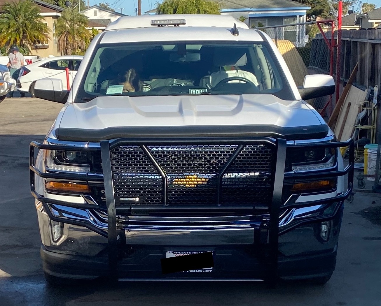 Black Modular Rugged Heavy-Duty Grille Guard Compatible with 14-18 Chevy Silverado 1500 (Incl. 2019-2021 Silverado 1500 LD) customer photo 1