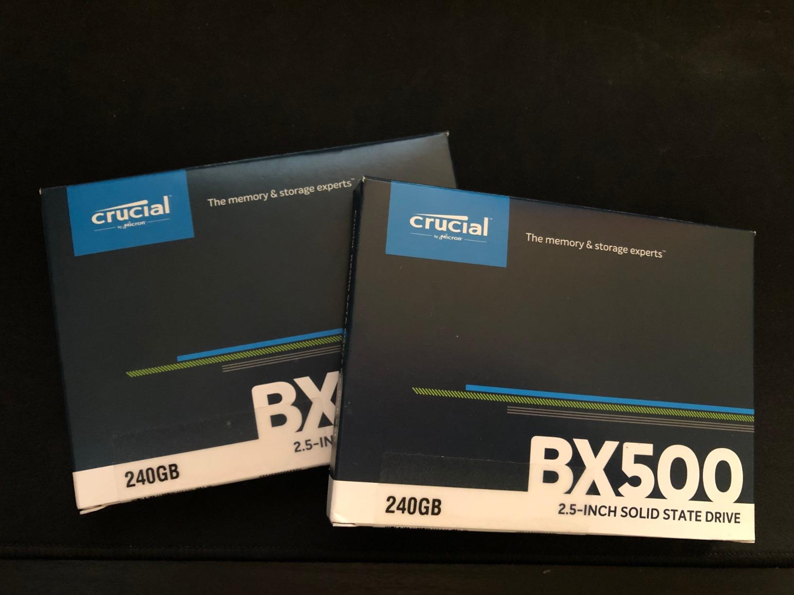 Crucial BX500 240GB 3D NAND SATA 2.5-Inch Internal SSD, up to 540MB/s - CT240BX500SSD1, Solid State Drive | Computer boot and storage upgrade with 540MB/s read speed, 240GB capacity and 2.5-inch SATA interface customer photo 1