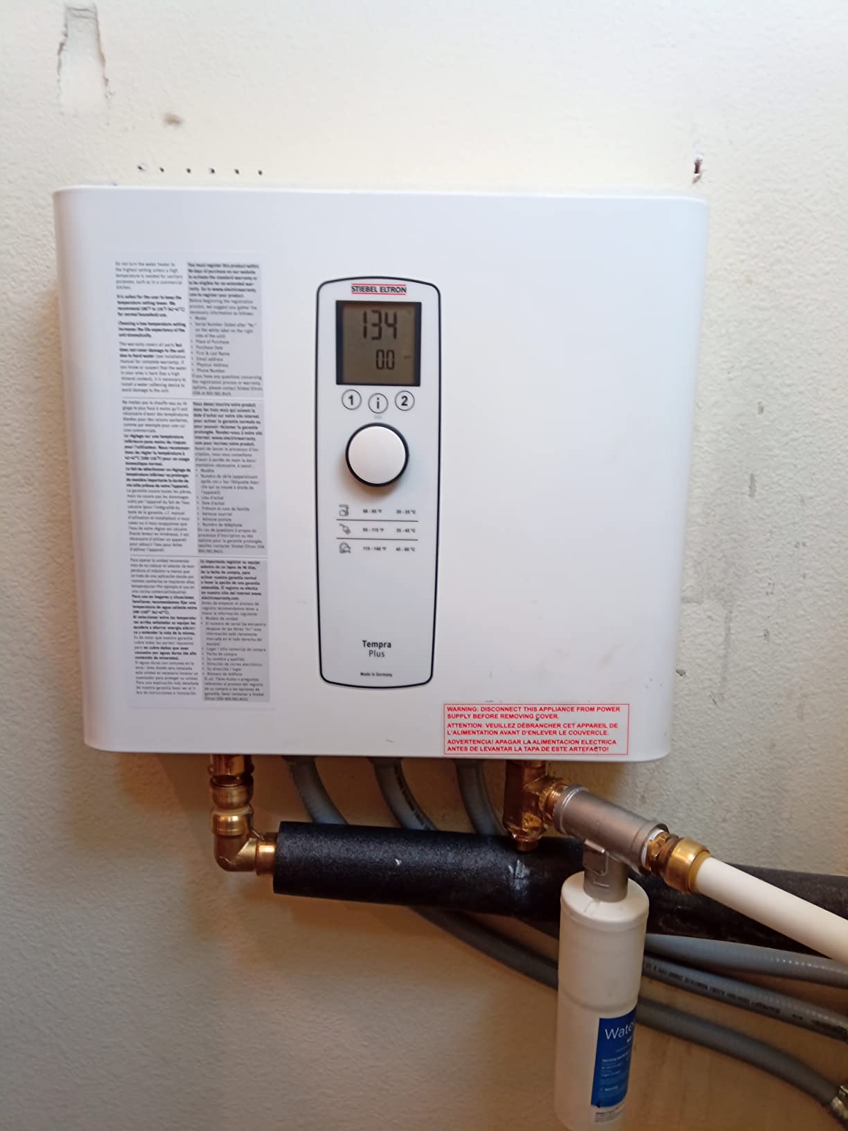 Stiebel Eltron Tempra 29 Plus Electric Tankless Water Heater, 28.8kW, 240V, Advanced Flow Control, Made in Germany customer photo 1