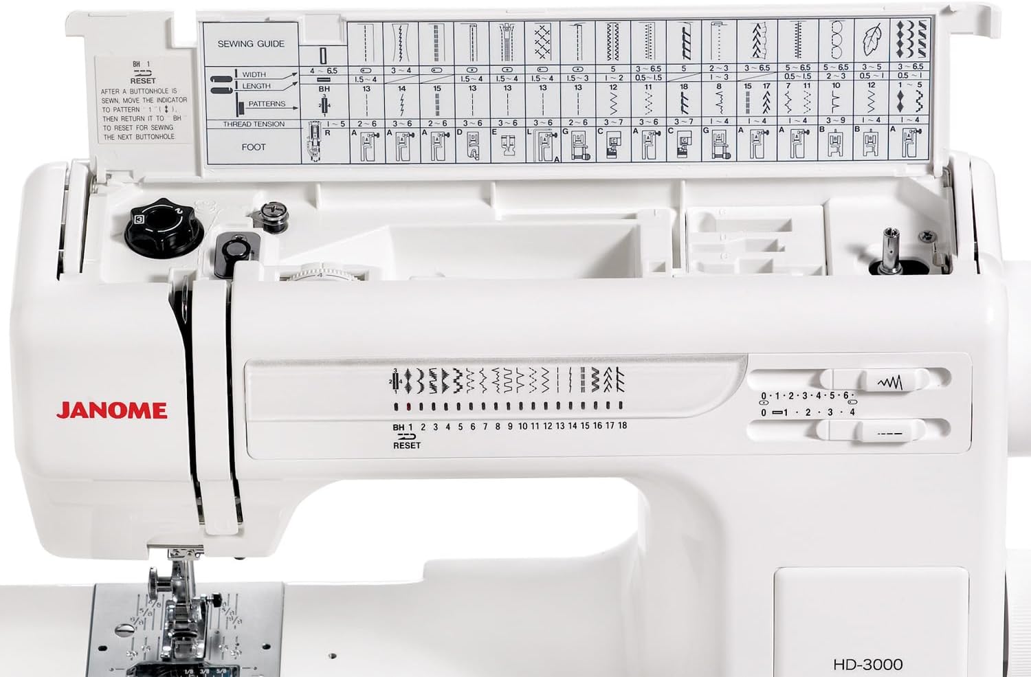 Janome HD3000 Heavy-Duty Sewing Machine with 18 Built-in Stitches + Hard Case customer photo 2