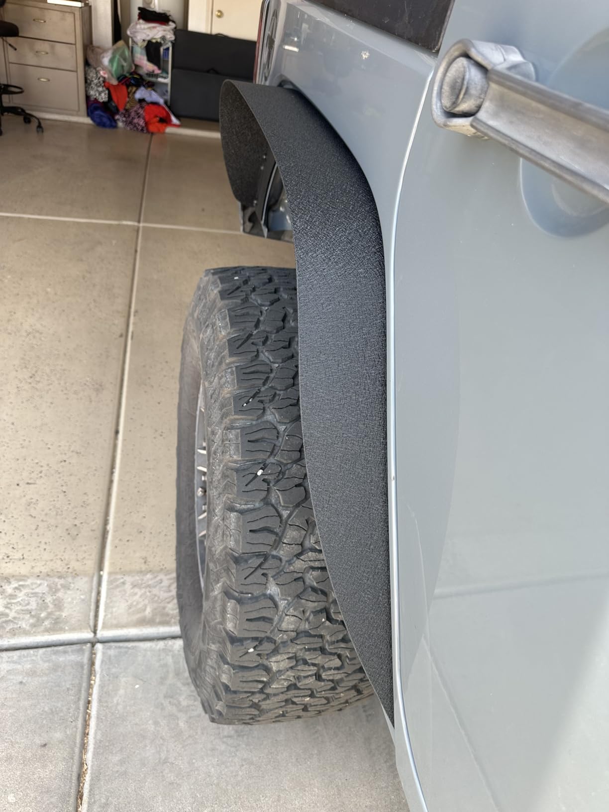 OEDRO Front & Rear Fender Flares Compatible with 2007-2018 Jeep Wrangler JK | JKU Unlimited, 4 PCS Off-Road Steel Liner, Flat Style Heavy-Duty Solid Steel Black Textured customer photo 2