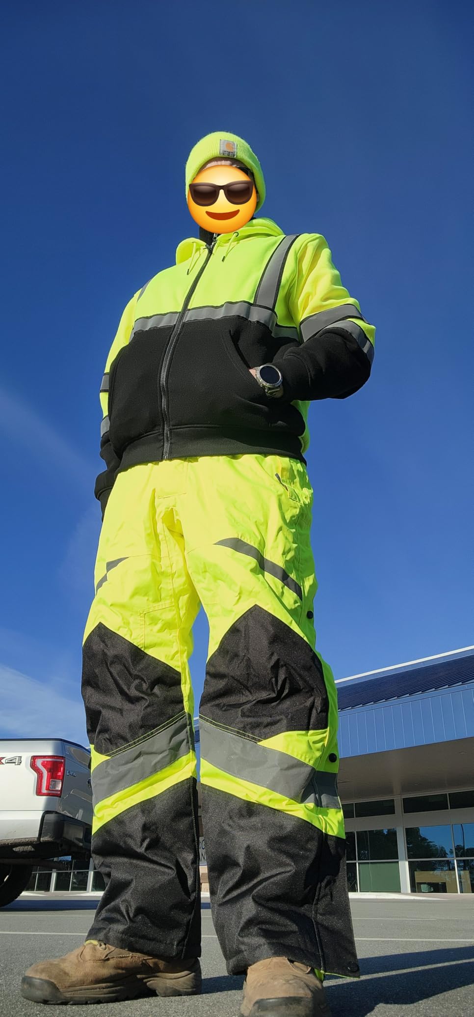 Ergodyne GloWear 8928 Insulated Thermal Bib Overalls, High Visibility, Weather-Resistant customer photo 1