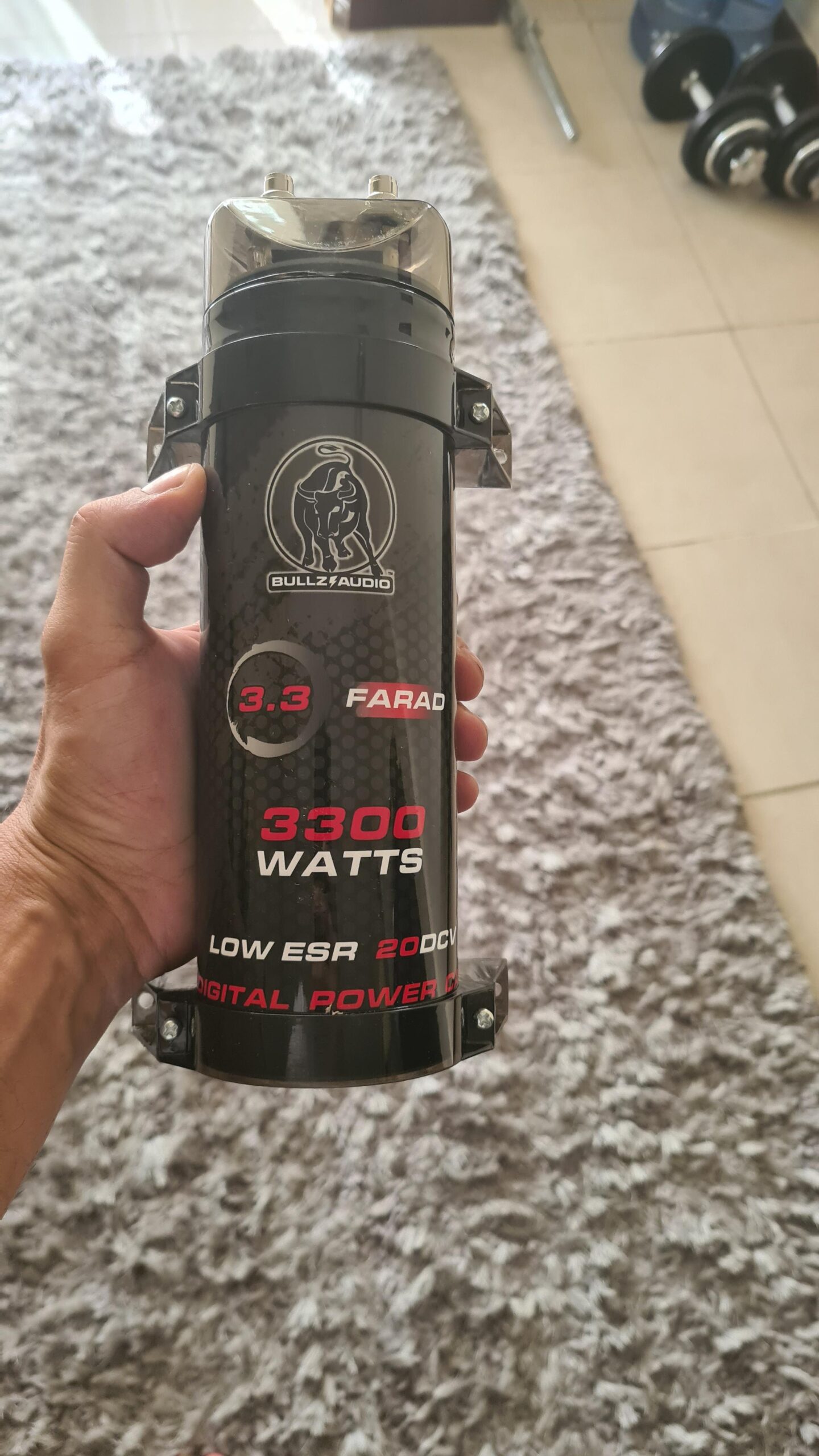Audiopipe BCAP3.3 Bullz Audio 3.3 Farad Capacitor With Digital Voltage Display customer photo 2