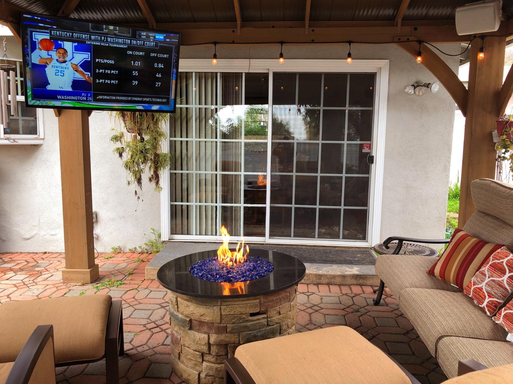 SunBrite Veranda 2 Series 43-inch Full Shade Outdoor TV, 4K Ultra HD HDR LED Weatherproof Television - Direct Lit LED Screen with All-Weather Remote (SB-V-43-4KHDR-BL) customer photo 2