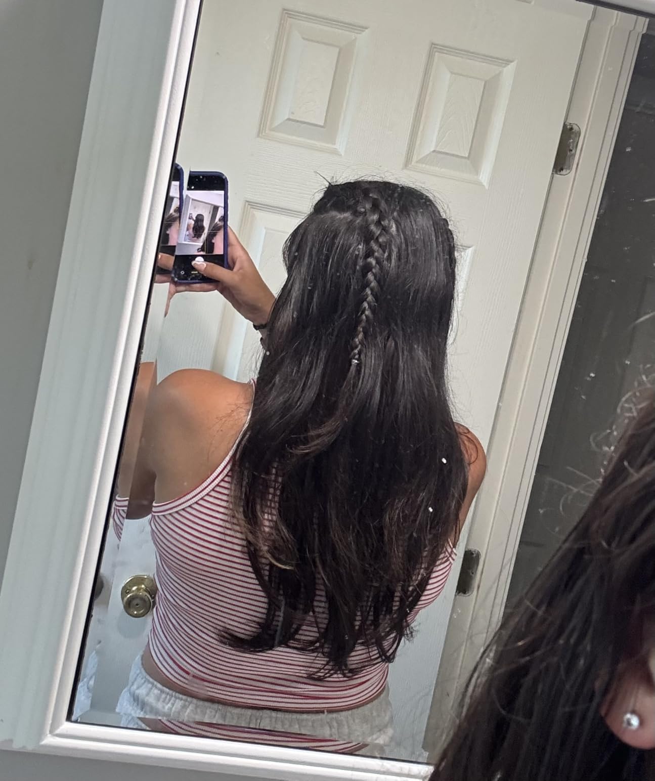 Full Shine Seamless Hair Extensions Clip in Dark Brown Clip in Hair Extensions Human Hair 18 Inch Invisible Clip Ins PU Weft Remy Hair Add Volume 8 Pcs 120g customer photo 1