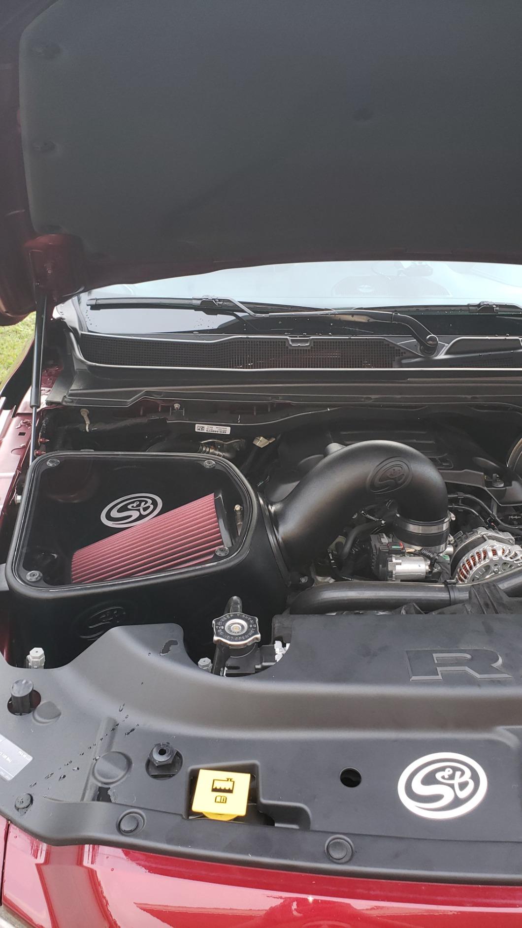 S&B Filters 75-5124 Cold Air Intake for 2019-2020 Ram 1500/2500/3500 New Body 5.7L Hemi (Oiled Cleanable, 8-ply Cotton Filter) customer photo 1