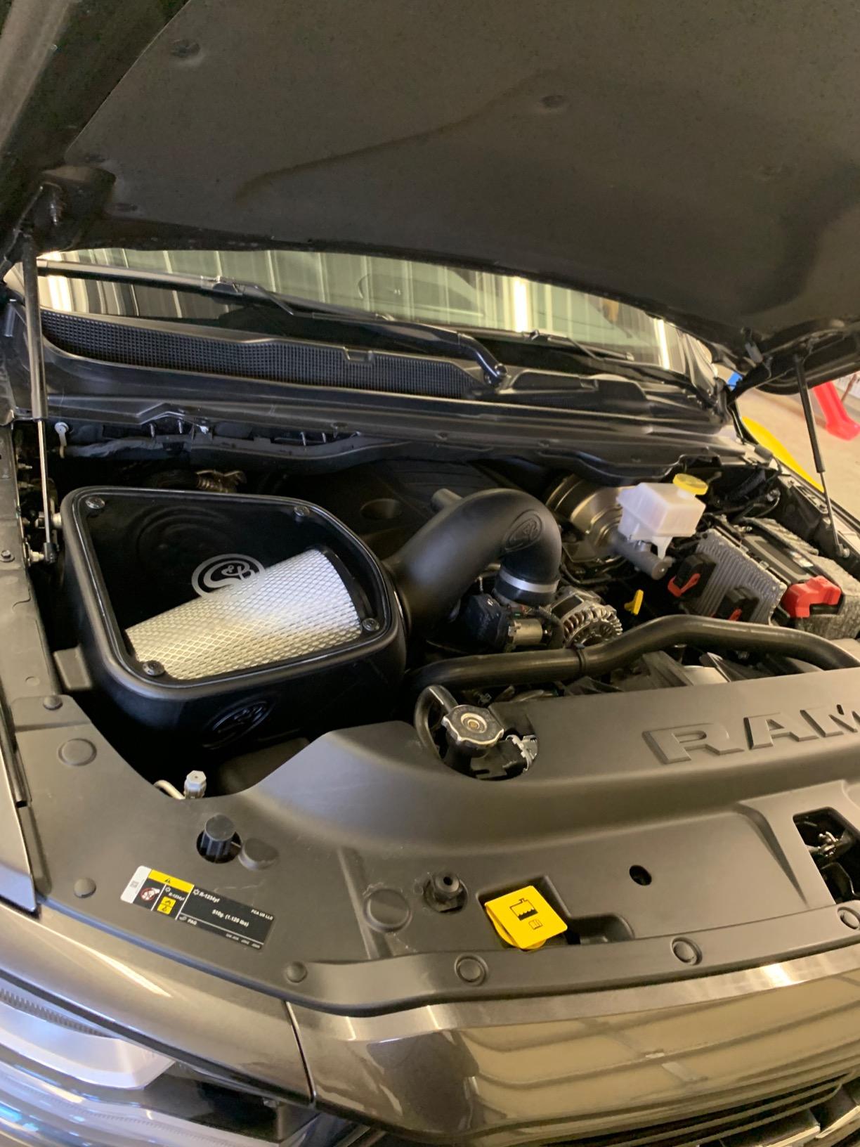 S&B Filters 75-5124 Cold Air Intake for 2019-2020 Ram 1500/2500/3500 New Body 5.7L Hemi (Oiled Cleanable, 8-ply Cotton Filter) customer photo 2