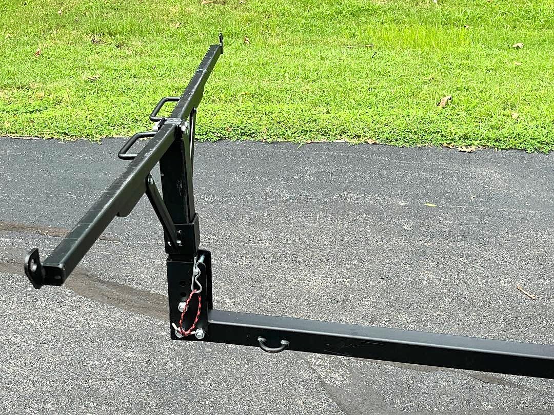 ECOTRIC Truck Bed Hitch Extender 2 in 1 Design Foldable Extension Pick Up | Rack Canoe Boat Kayak Lumber w/Flag customer photo 2