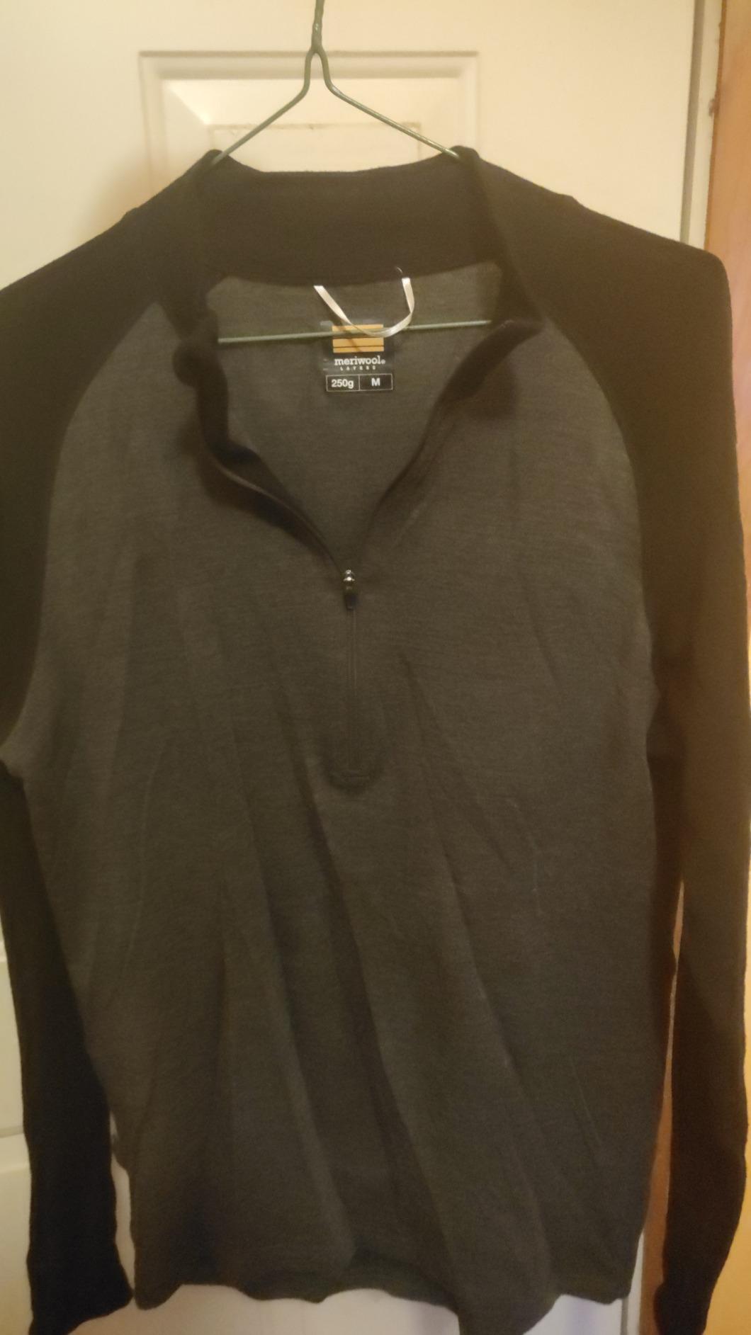 Mens Base Layer 100% Merino Wool Midweight 250g Half Zip Sweater customer photo 1