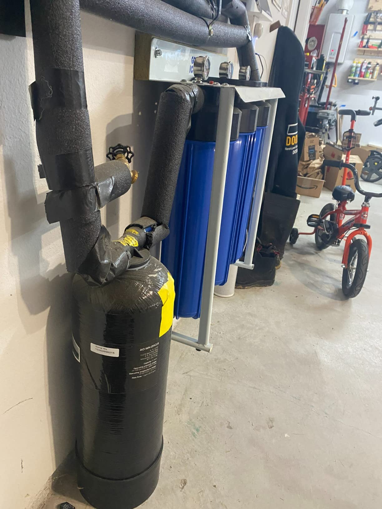 AO Smith Whole House Salt-Free Descaler System - 600K Gallons or 6 Years - Water Conditioner System for City & Well Water Filters - 3/4