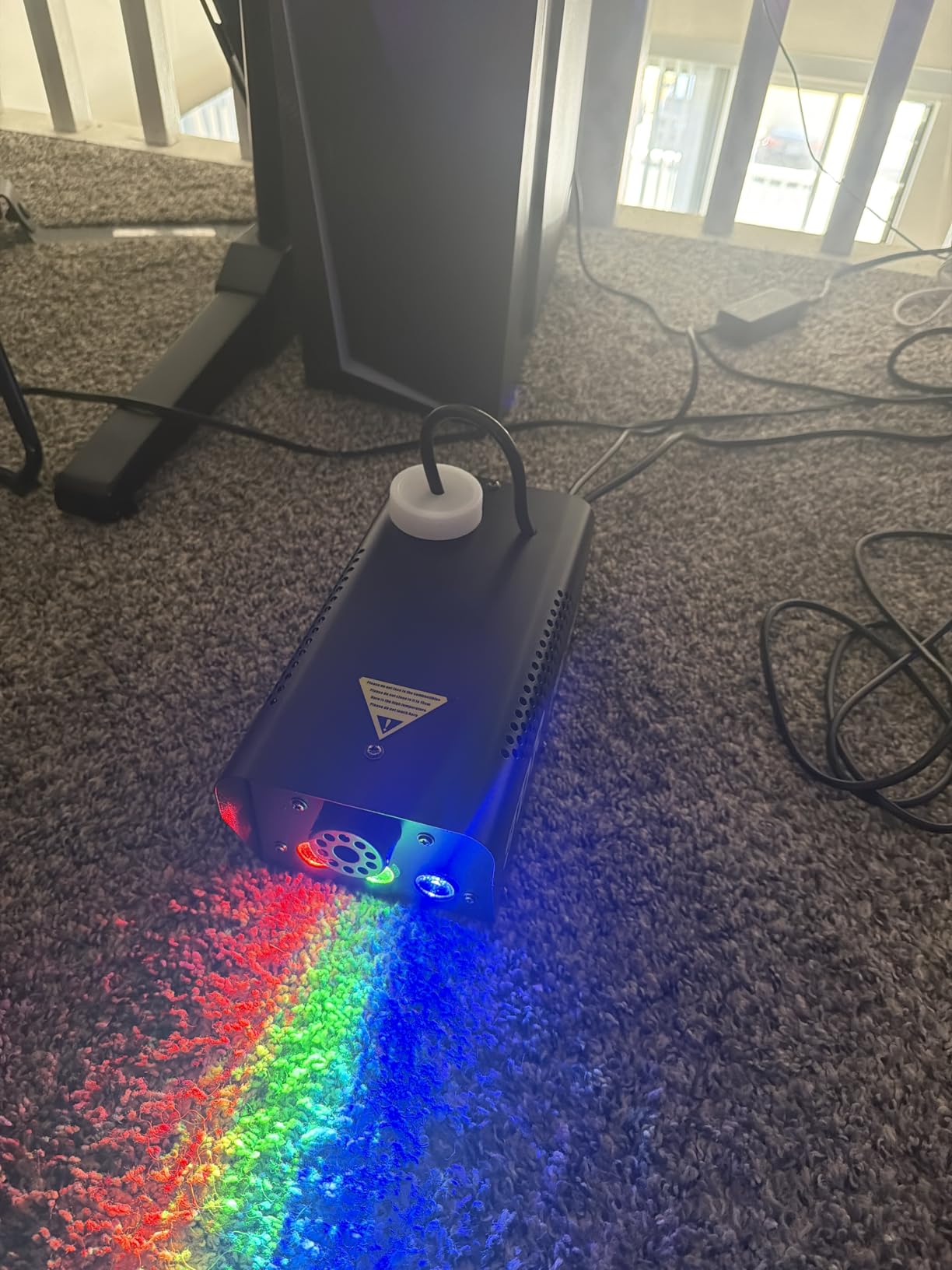 Fog Machine JDR Smoke Machine Controllable LED Light 500W and 2000CFM Fog with Wireless and Wired Remote Control customer photo 1