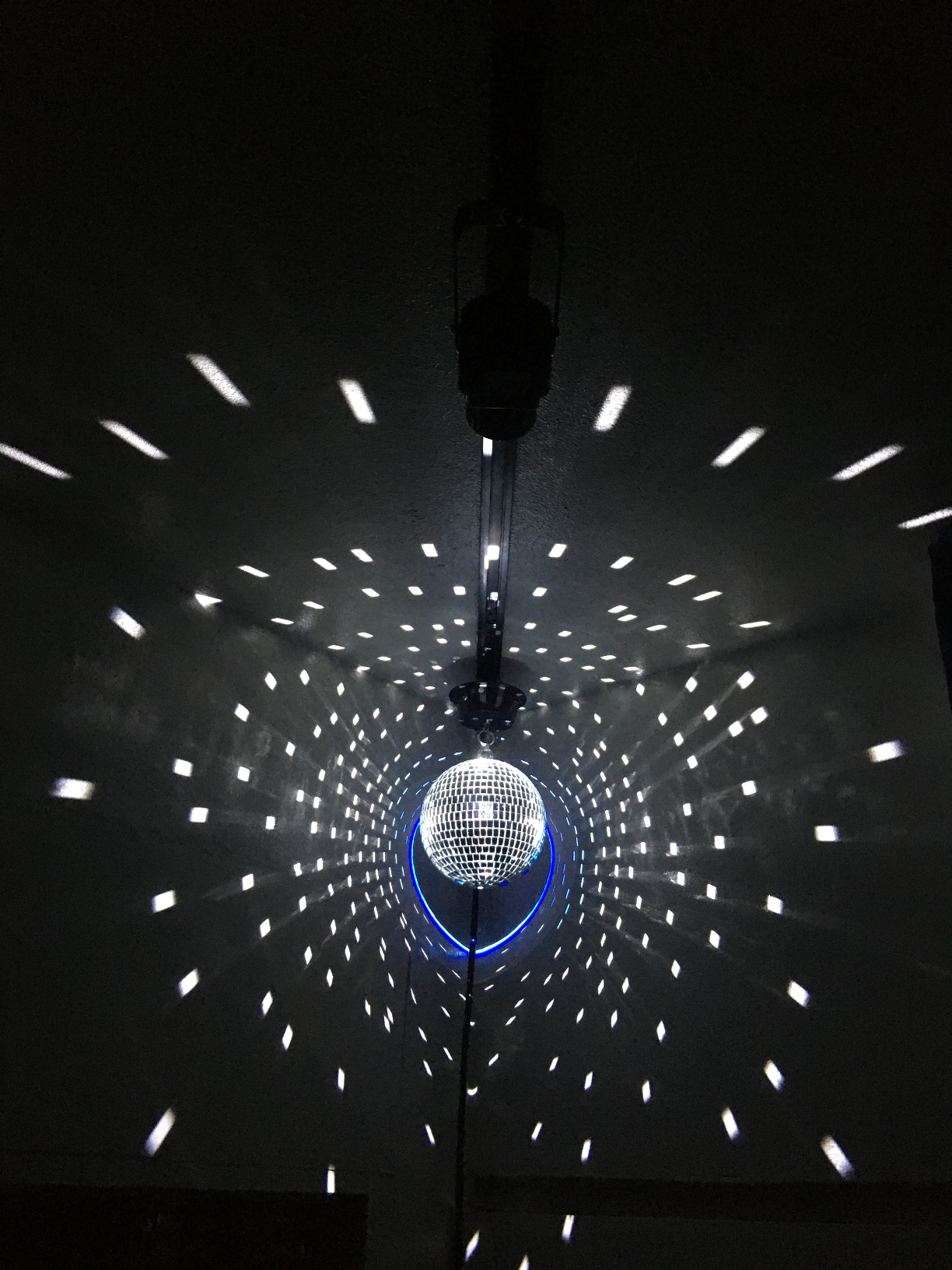 Disco Ball Spotlight LED Pinspot Light - Motorized Mirror Ball Party Light customer photo 2