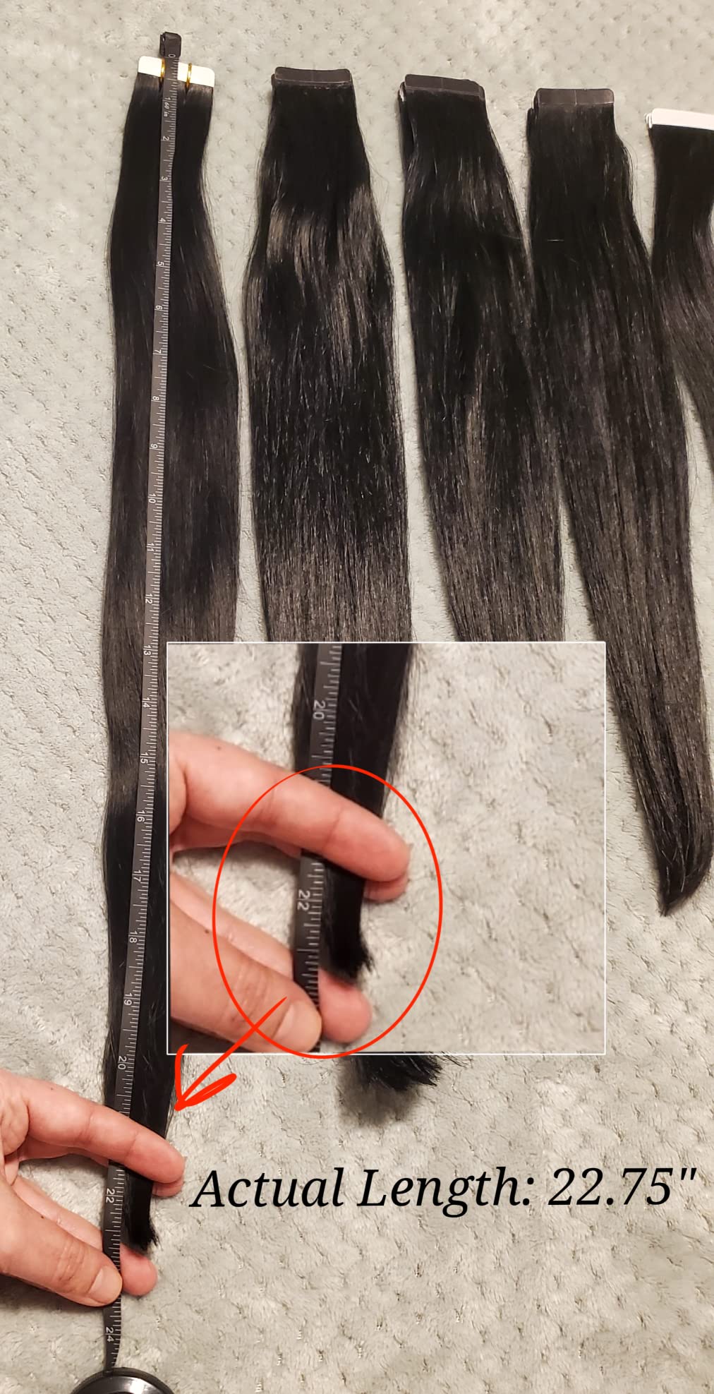 Full Shine Fashion Tape Hair Extensions Real Human Hair Couture Short 12 Inch Color 60 Platinum Blonde in Remy 20 Pcs 30G Thick Ends Piece Invisible Seamless Human Hair Extensions Tape in customer photo 1