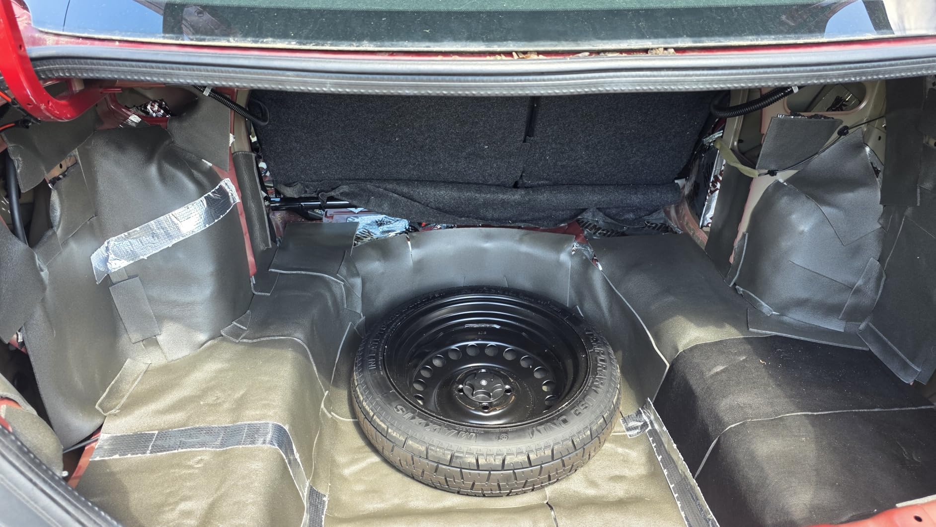 Noico Red 150 mil 36 sqft Car Sound Insulation, Heat and Cool Liner, Self-Adhesive Closed Cell Deadening Material (PE Foam Sound Deadener) customer photo 1