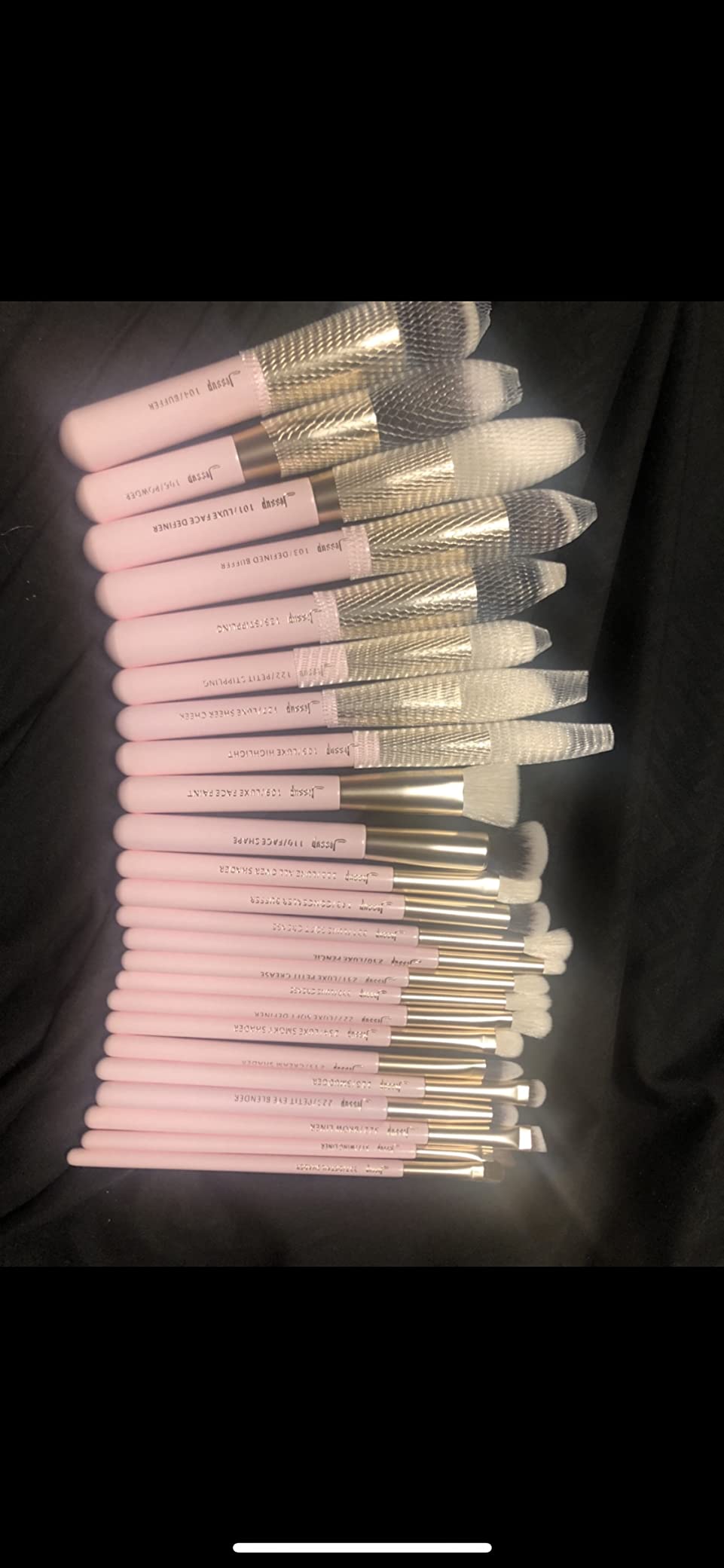 Jessup Makeup Brushes Set Professional, 25PCS Premium Natural Powder Foundation Eyeshadow Blending Concealer Blusher Highlight Labeled Brushes, T280 customer photo 1