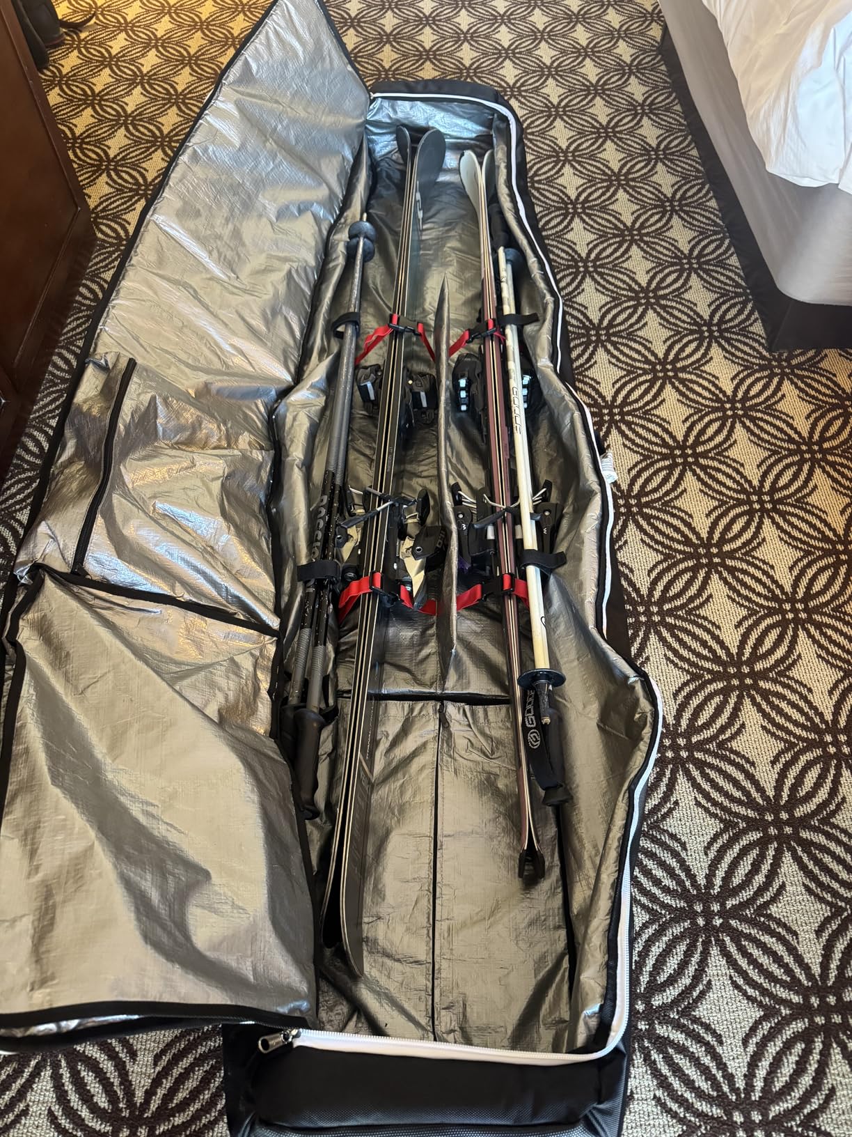Athletico Rolling Double Ski Bag - Padded Ski Bag With Wheels for Air Travel customer photo 1