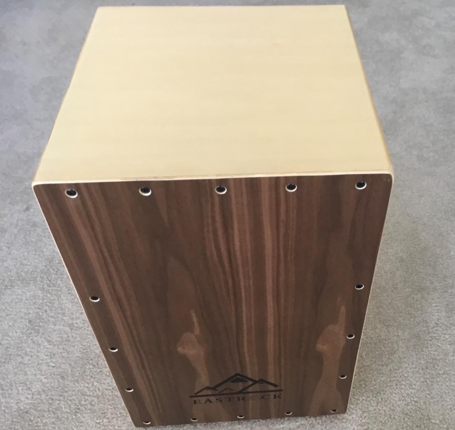 EASTROCK Walnut Wood Cajon Drum Box (12x11.7x18 in) with Internal Guitar Strings - Full-Size Wooden Percussion for Beginners & Professionals with Bag customer photo 1