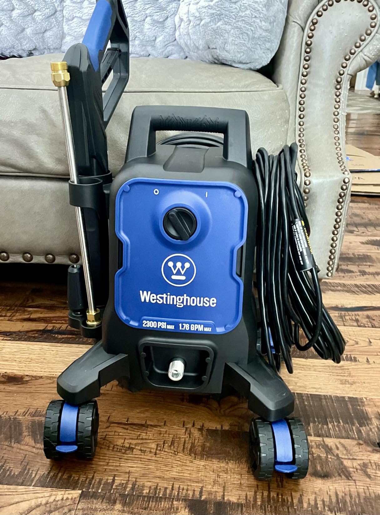 Westinghouse ePX3100 Electric Pressure Washer, 2300 Max PSI 1.76 Max GPM with Anti-Tipping Technology, Onboard Soap Tank, Pro-Style Steel Wand, 5-Nozzle Set, for Cars/Fences/Driveways/Home/Patios customer photo 2