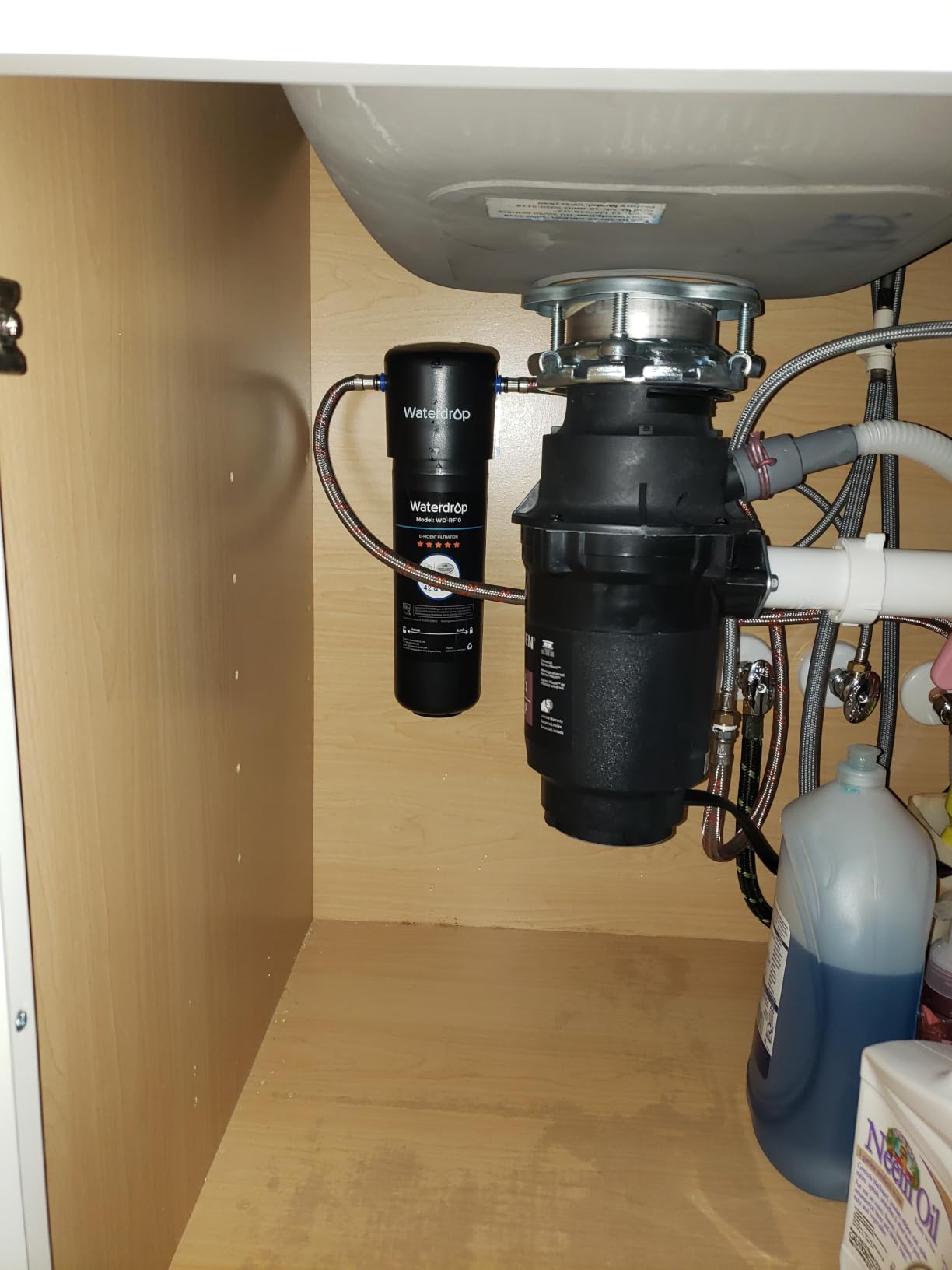 Waterdrop 10UA Under Sink Water Filter System, Reduces PFAS, PFOA/PFOS, Lead, Chlorine, NSF/ANSI 42 Certified, Direct Connect to Faucet, 1 Year customer photo 1