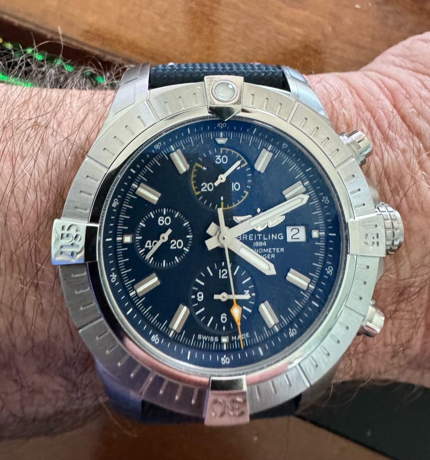 Breitling Avenger Chronograph 45mm Mens Blue Watch customer photo 1