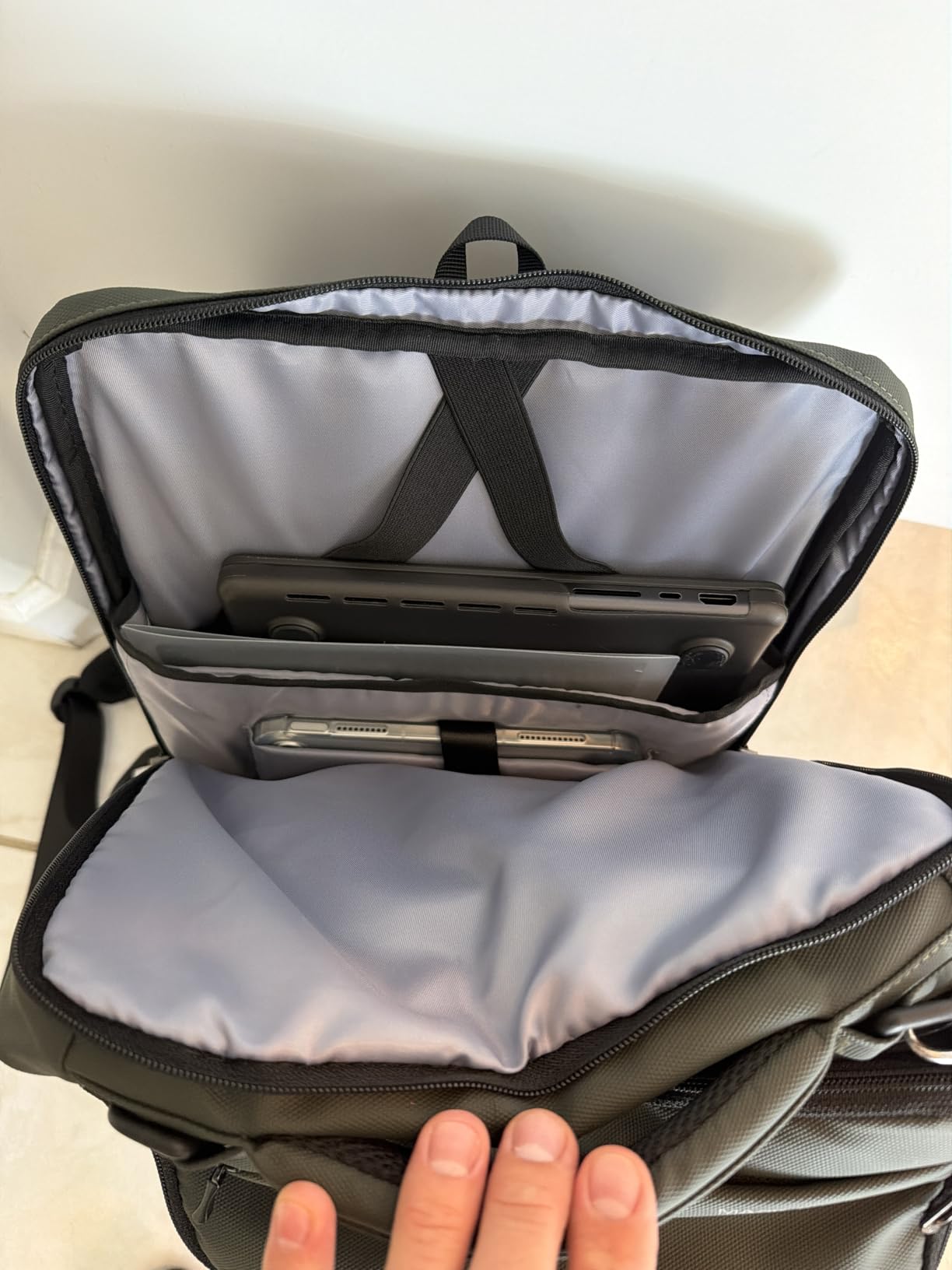 MARK RYDEN Business Backpack for Men, 17.3 Inch Tech Waterproof Laptop Backpack with USB Charging Port, Professional Work Backpack for Travel, Office, College, Commuting, Hiking customer photo 1