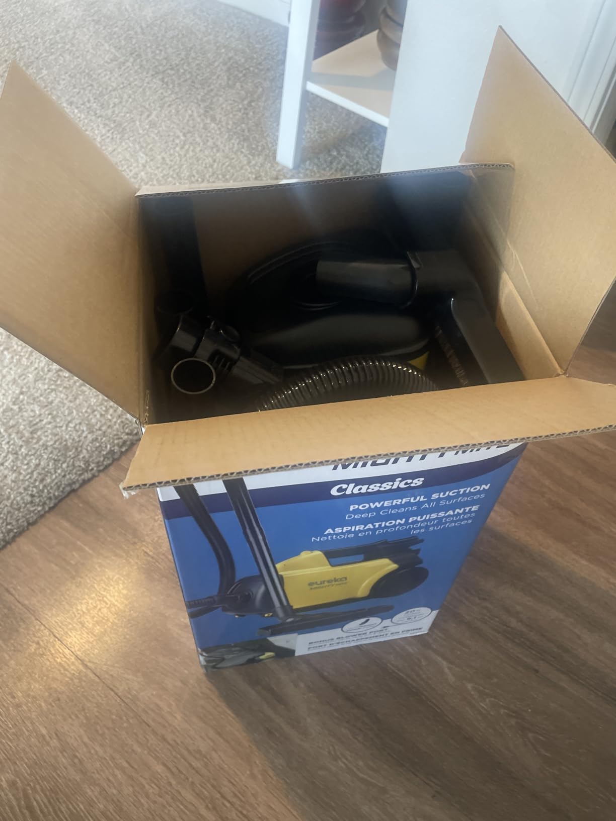 Eureka 3670M Canister Cleaner, Lightweight Powerful Vacuum for Carpets and Hard floors, w/ 5bags, Yellow customer photo 1
