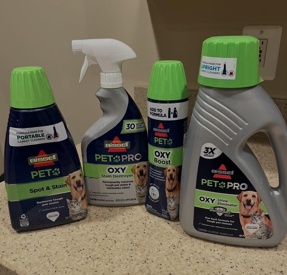 Bissell PET PRO OXY Stain Destroyer for Carpet and Upholstery, 22 oz, 2 pack, 17739 customer photo 1