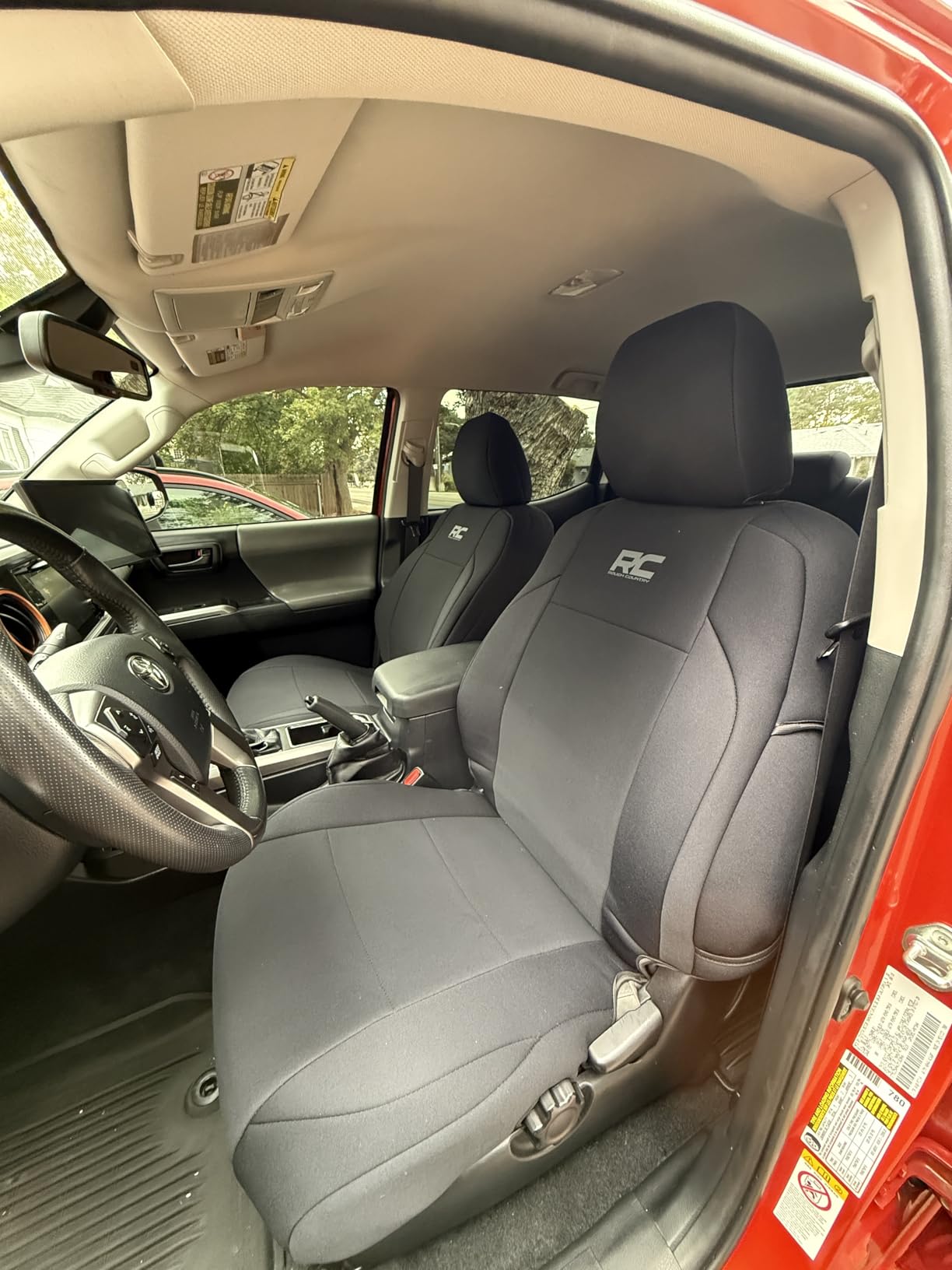 Rough Country Neoprene Seat Covers for Toyota Tacoma (2016-2023) - Waterproof, UV Resistant, Foam Padded, F/R Seat Cover Set customer photo 1