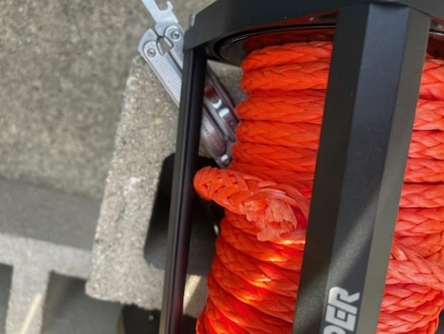 ZESUPER 9500 lb Load Capacity Electric Winch, 12V Waterproof IP68 Winch with Wireless Handheld Remotes, Wired Switch, Hawse Fairlead, 80ft Synthetic Rope Winches for Jeep Trailer Truck Off-Road Vehicle customer photo 1