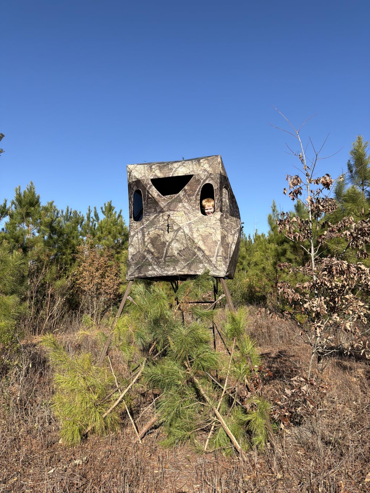 Guide Gear 6 Foot Tripod Hunting Tower Blind, 2-Man Stand Elevated, Hunting Gear Equipment Accessories customer photo 1