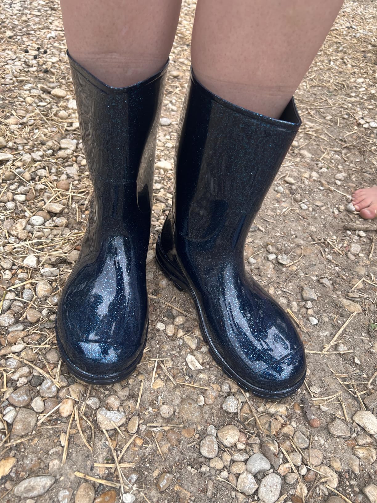 Asgard Women's Mid Calf Rain Boots Printed Waterproof Rubber Boots Short Garden Shoes customer photo 1