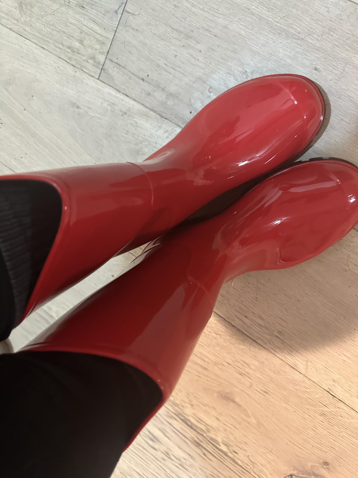 Asgard Women's Mid Calf Rain Boots Printed Waterproof Rubber Boots Short Garden Shoes customer photo 2