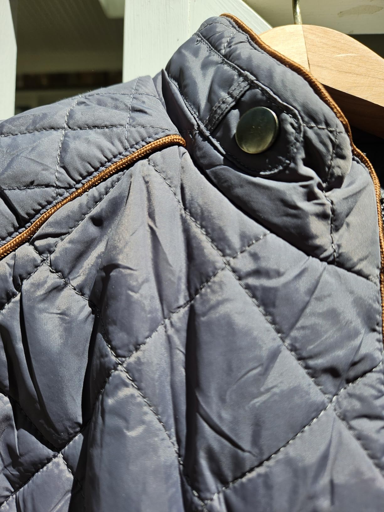 Women's Lightweight Quilted Jacket Stand Collar Zip Warm Winter Coat Outwear w 2 Pockets customer photo 2
