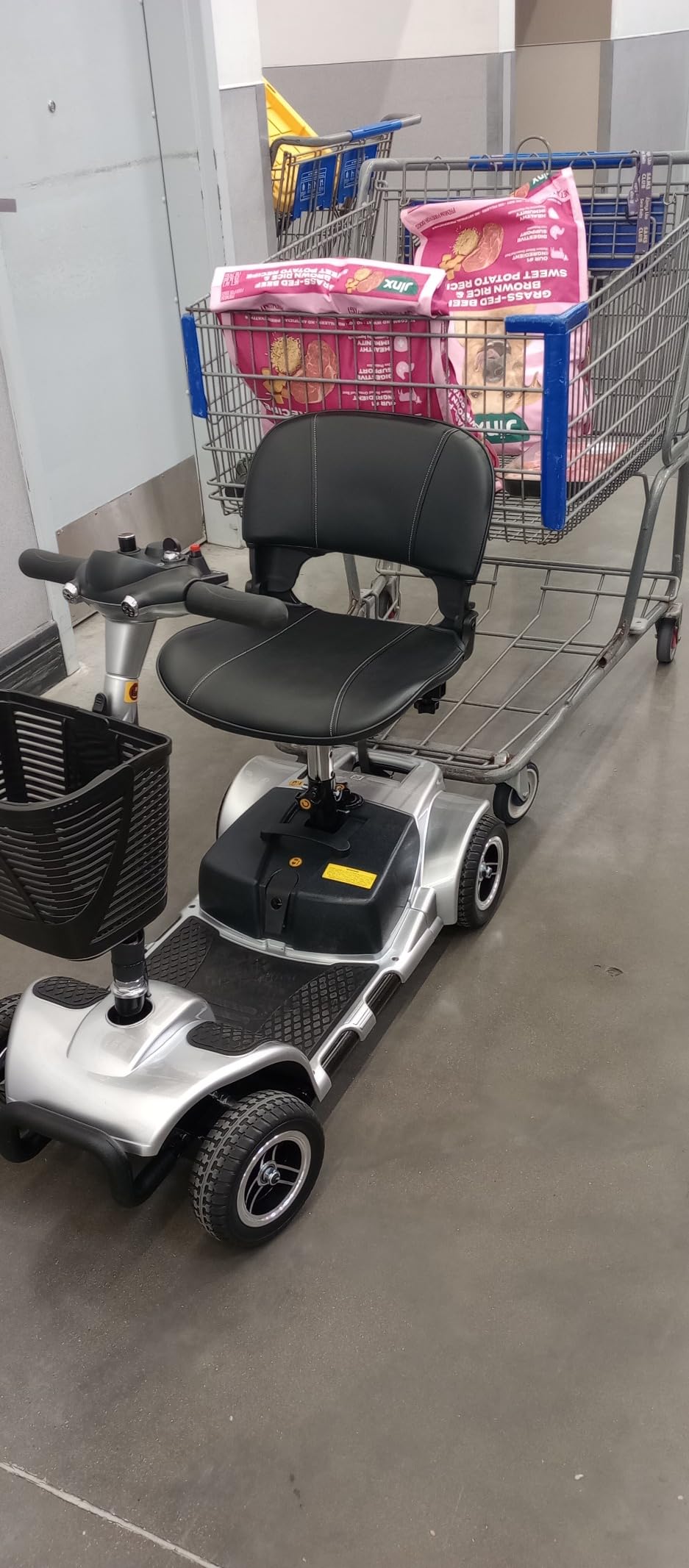 Vive 4 Wheel Mobility Scooter - Electric Powered Wheelchair Device | Compact Heavy Duty Mobile for Travel, Adults, Elderly - Long Range Power Extended Battery with Charger & Basket customer photo 2