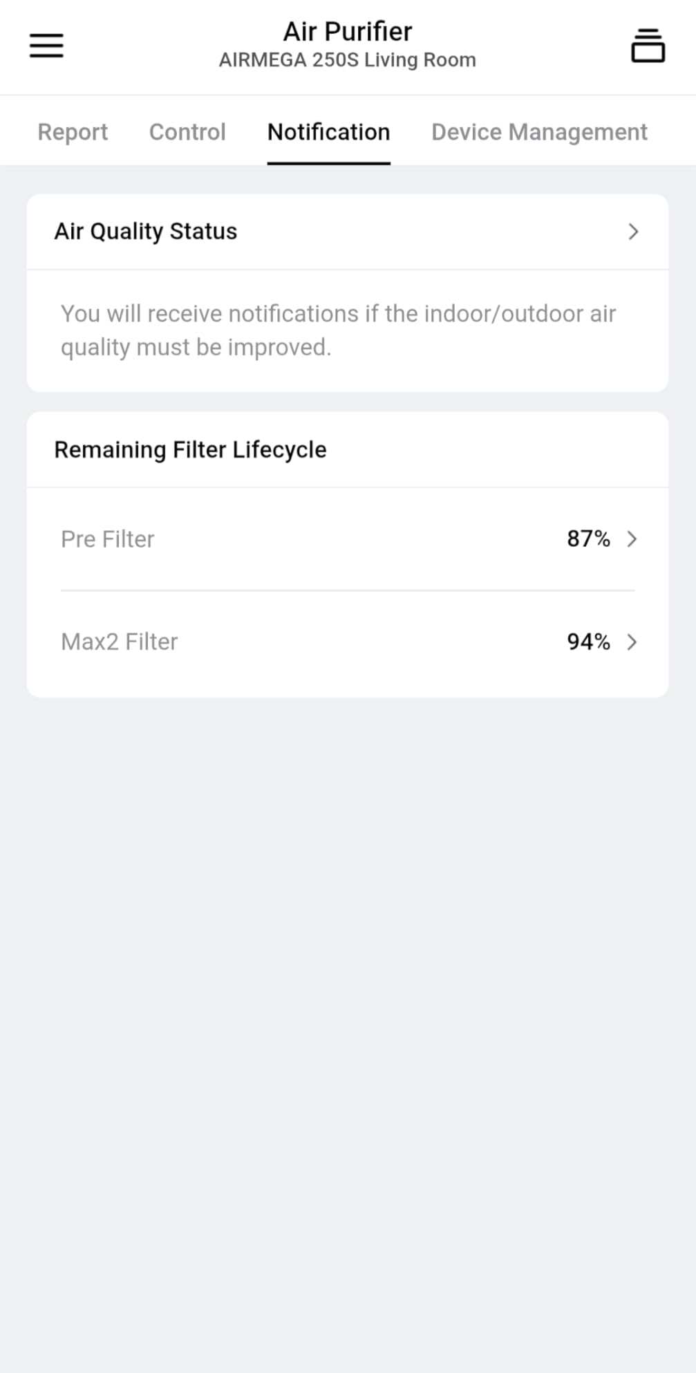 COWAY Air Purifiers for Home Large Room Up to 1,860 ft, Washable Pre-Filter and HEPA Filter for Smoke, Allergies, Pet Dander, Odor, AQI, Smart & Rapid Mode, Timer, 3yr Warranty, Airmega 250 customer photo 2