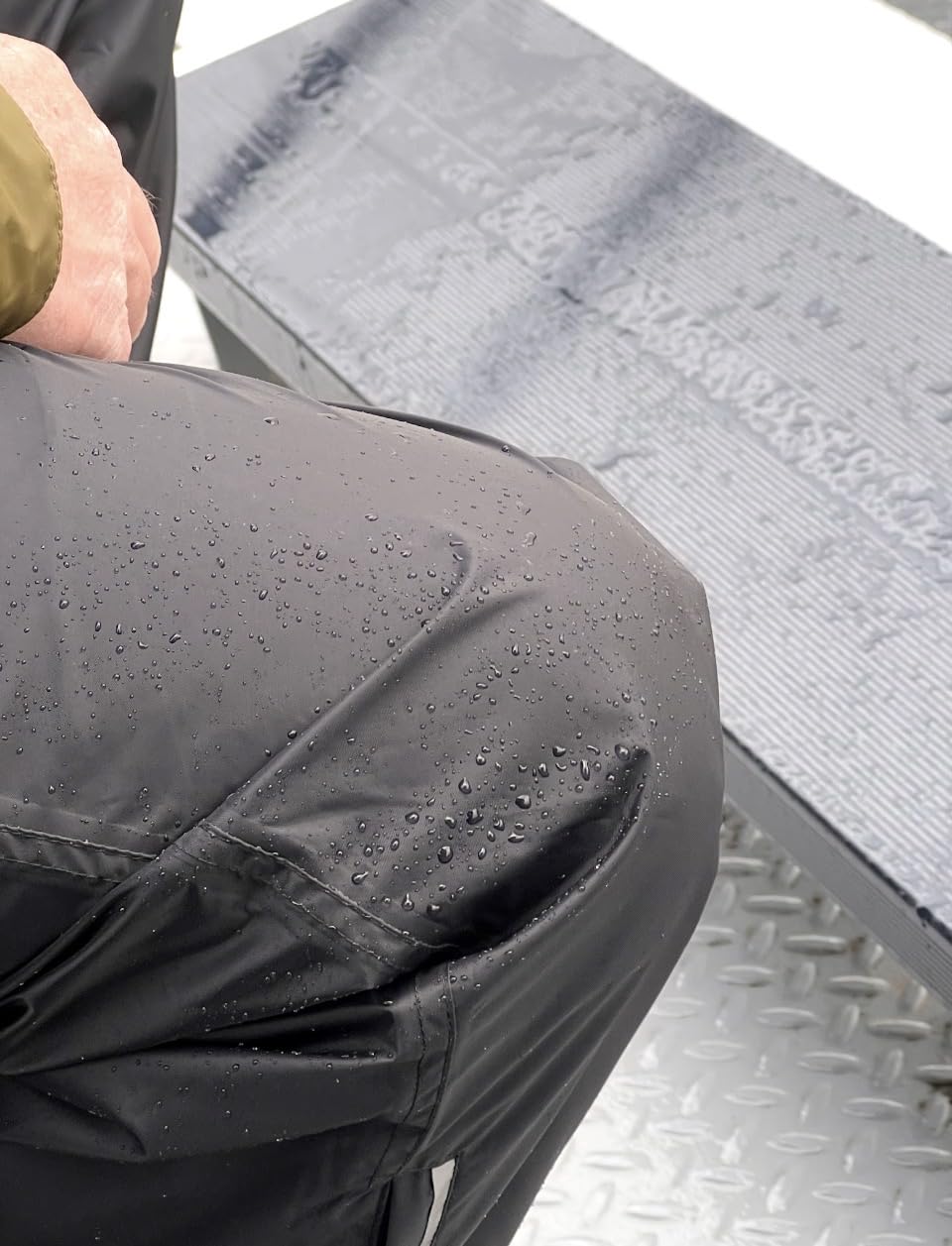 33,000ft Men's Rain Pants, Waterproof Rain Over Pants, Windproof Outdoor Pants for Hiking, Fishing customer photo 1