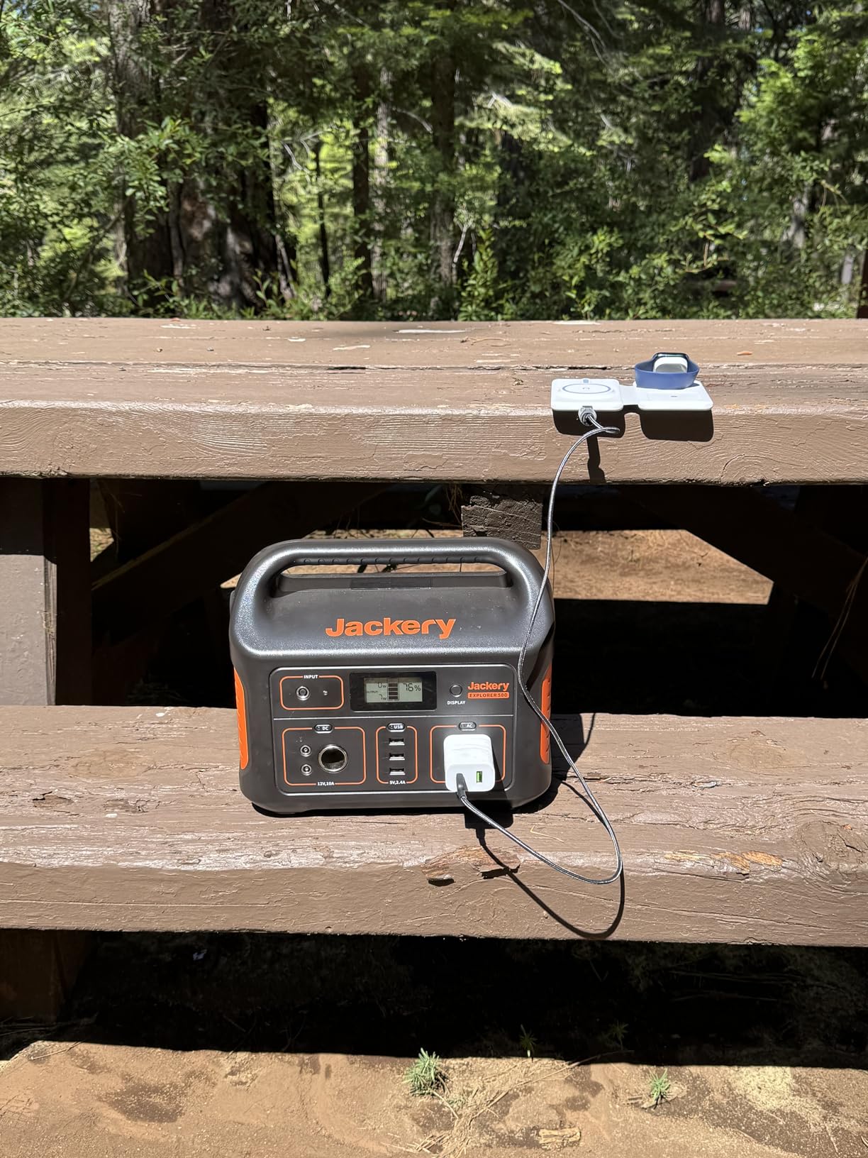 Jackery Explorer 500 v2 Portable Power Station with 100W Solar Panel, 512Wh LiFePO4 Battery, 500W AC (1000W Surge), Solar Generator for Camping, Home Backup, UPS, 14 lbs Lightweight(AC Cable Included) customer photo 1