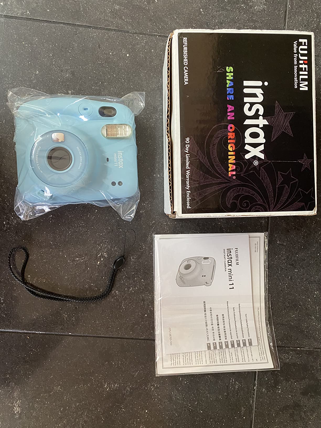 Fujifilm Instax Mini 11 Instant Film Camera with Automatic Exposure and Flash, Polaroid Camera, Fujinon 60mm Lens with Selfie Mirror, Optical Viewfinder - Sky Blue (Renewed) customer photo 2