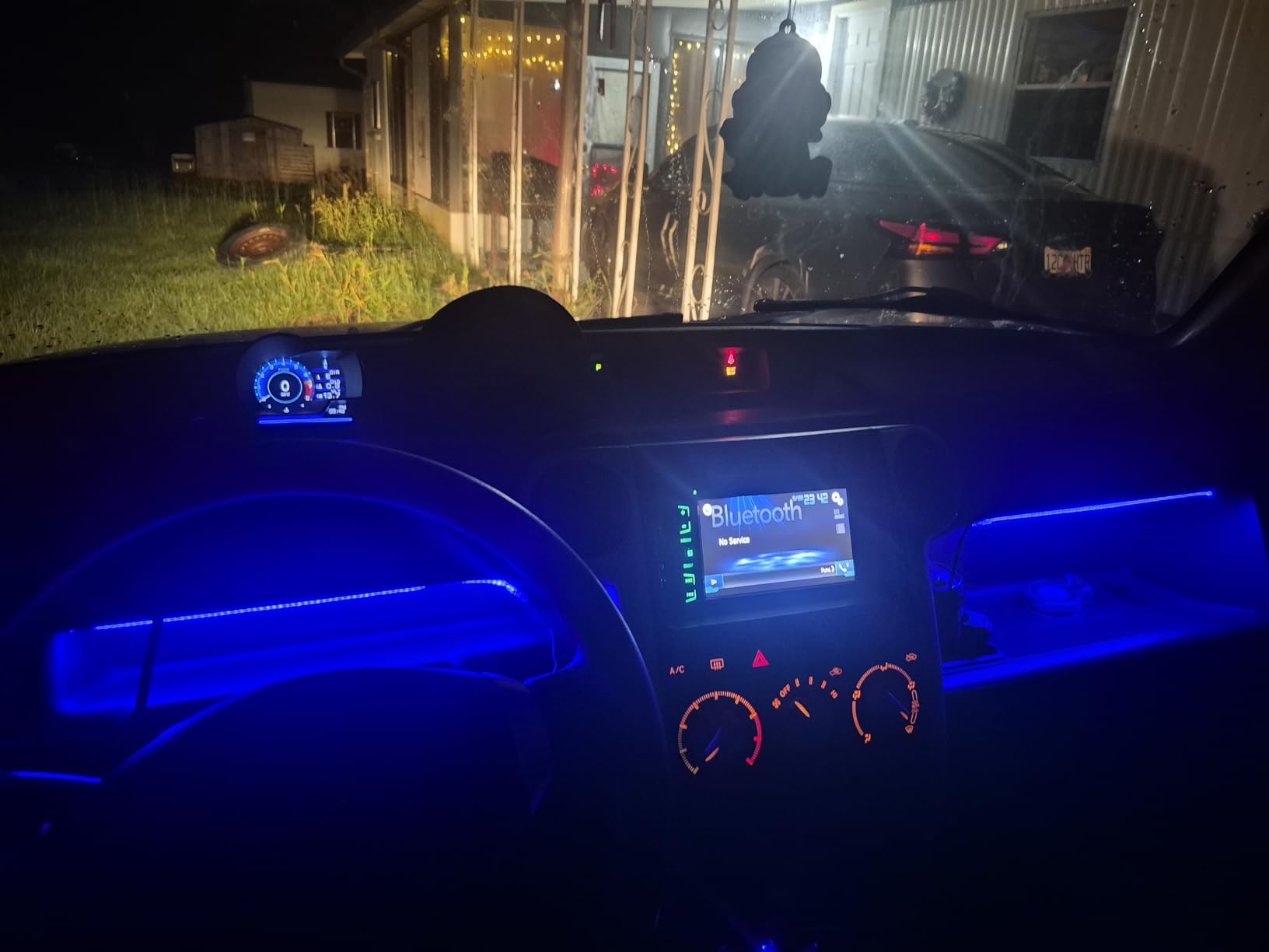 wiiyii obd2 Gauge Display Heads up Display for Cars Car HUD Head Up Display P6, OBD+GPS Smart Gauge, obd2 Speedometer with Speed, RMP, Water Temperature, Overspeed Alarm, Works Great for Most Cars customer photo 2